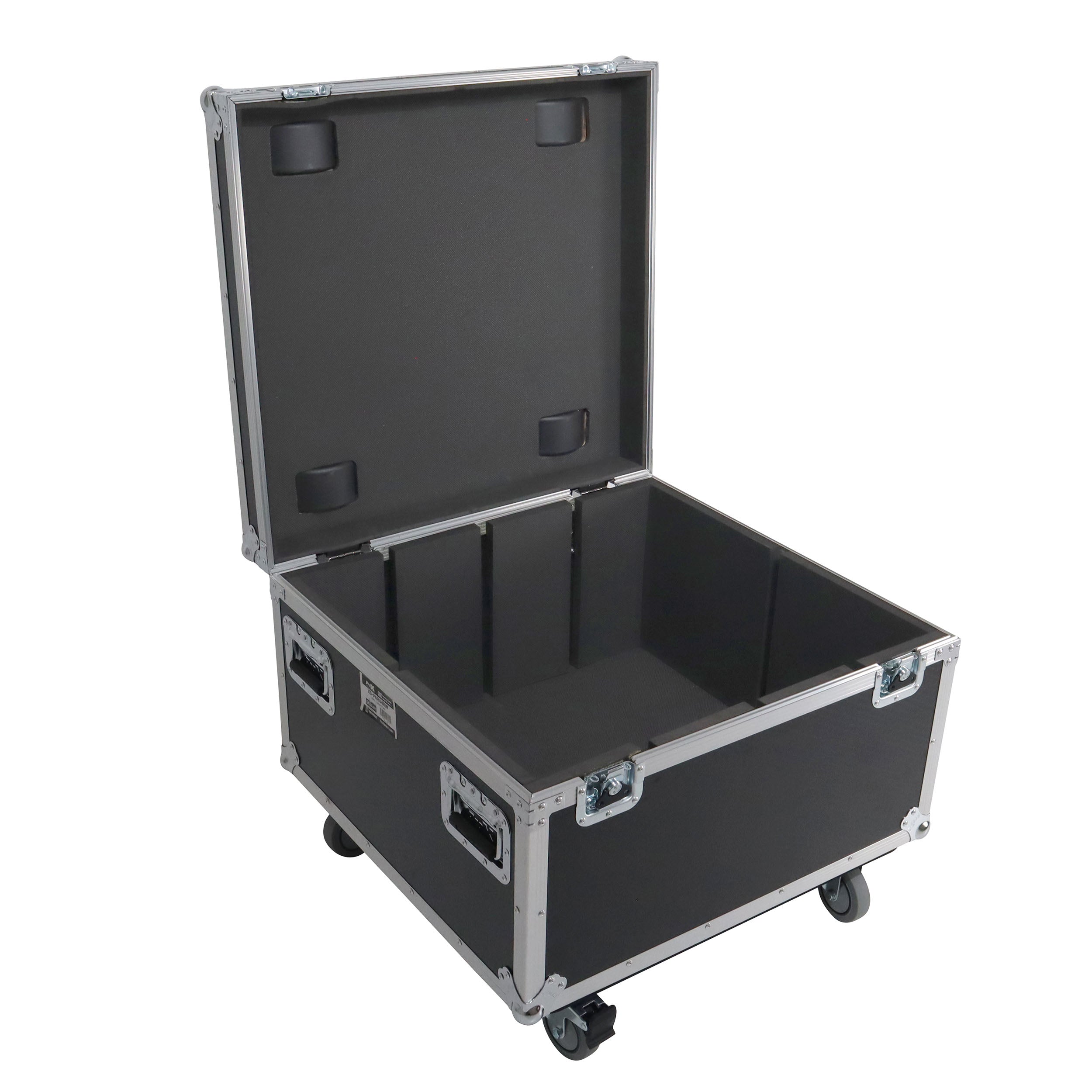 Par Can Universal Utility Case 4" Wheels Will Hold 4 of 12" x12"  Large or 8  of 12" x 5.5" Slim LED Par Lights