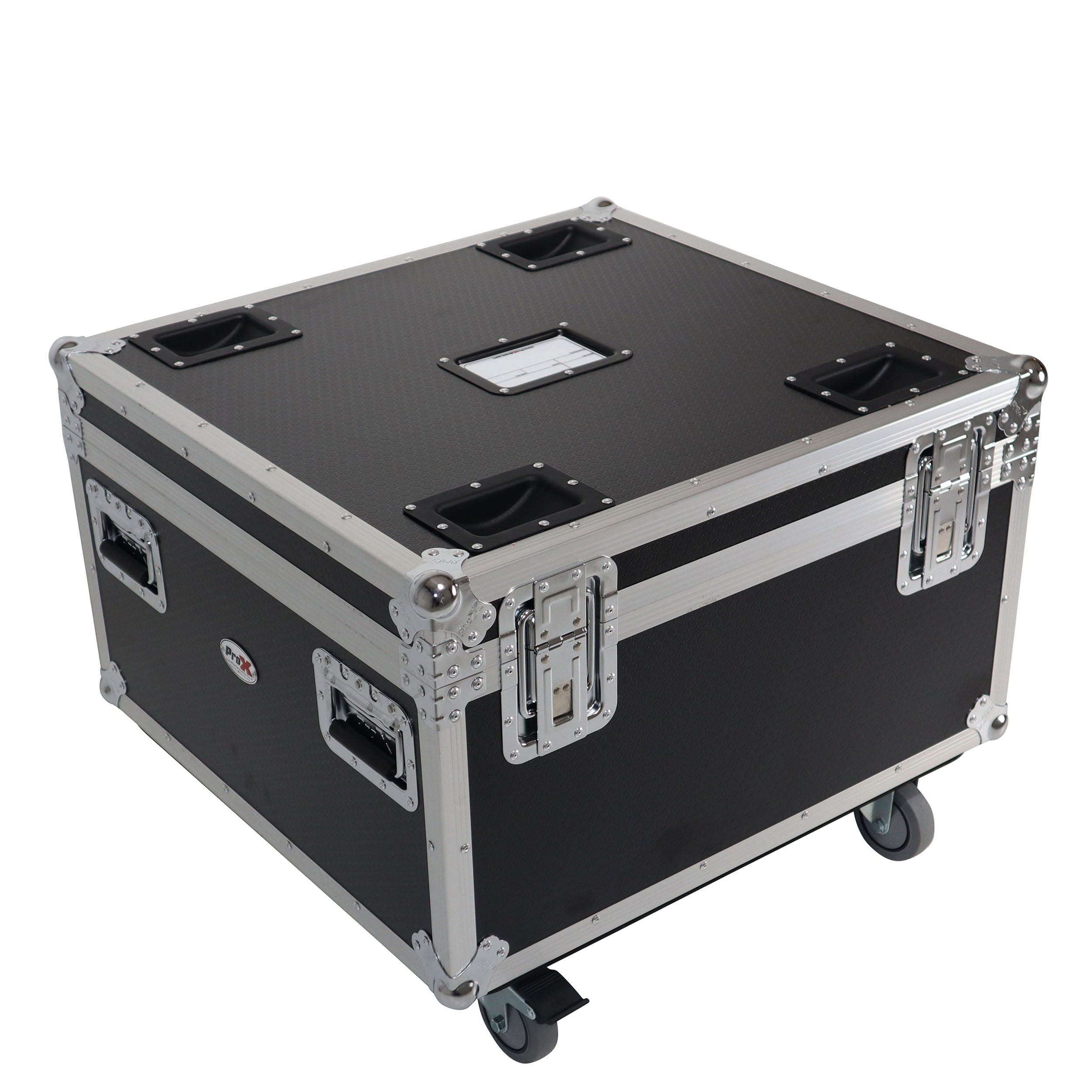 Par Can Universal Utility Case 4" Wheels Will Hold 4 of 12" x12"  Large or 8  of 12" x 5.5" Slim LED Par Lights