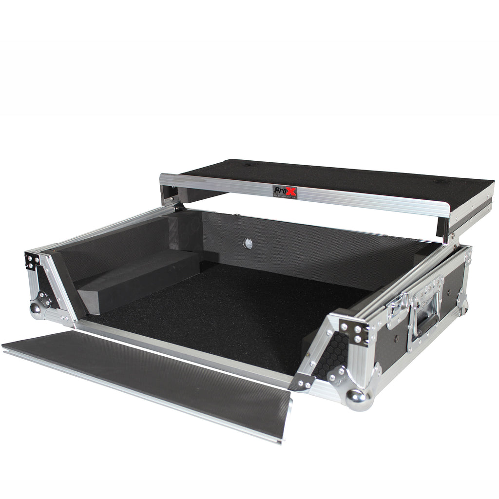 ATA Flight Case For Denon PRIME 2 DJ Controller with Laptop Shelf