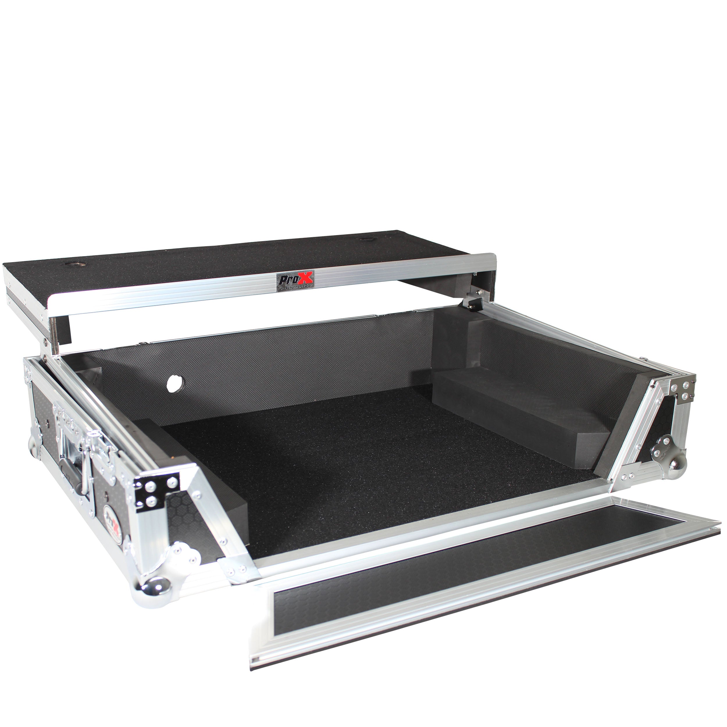 ATA Flight Case For Denon PRIME 2 DJ Controller with Laptop Shelf
