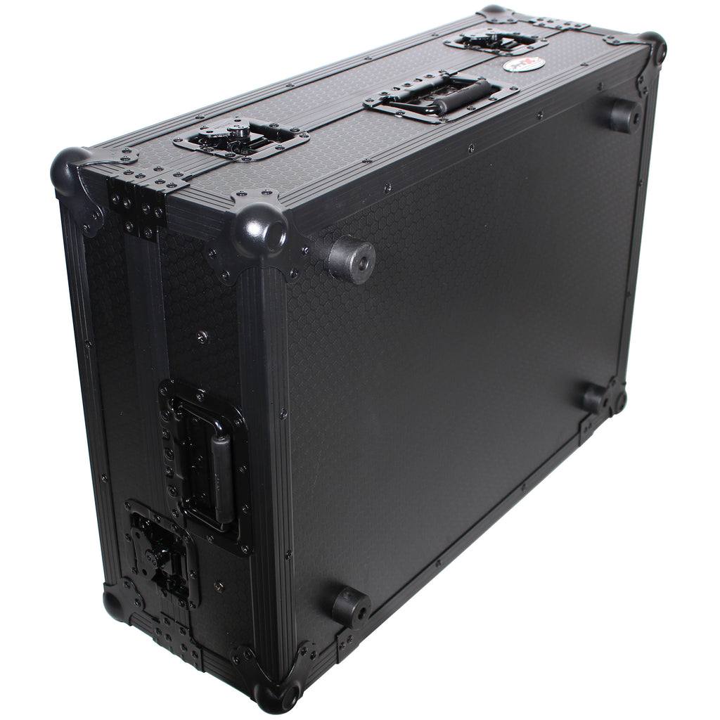 ATA Flight Case For Denon PRIME 2 DJ Controller with Laptop Shelf 1U Rack Space - Black