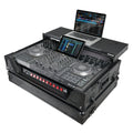 ATA Flight Case For Denon PRIME 4 MK2 DJ Controller with Laptop Shelf 1U Rack Space and Wheels - Black