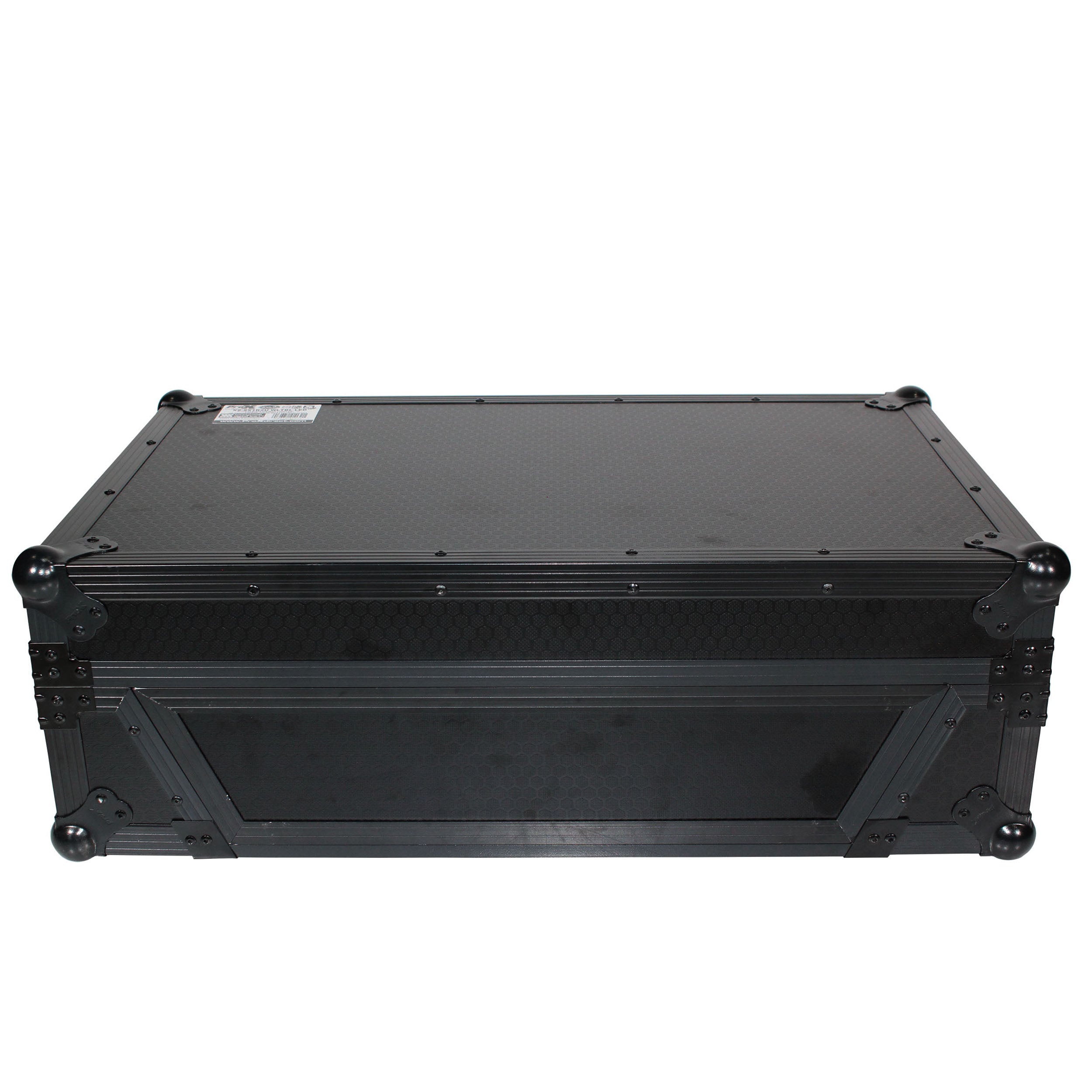 ATA Flight Case For Denon PRIME 4 DJ Controller with 2U Rack Space and Wheels - Black