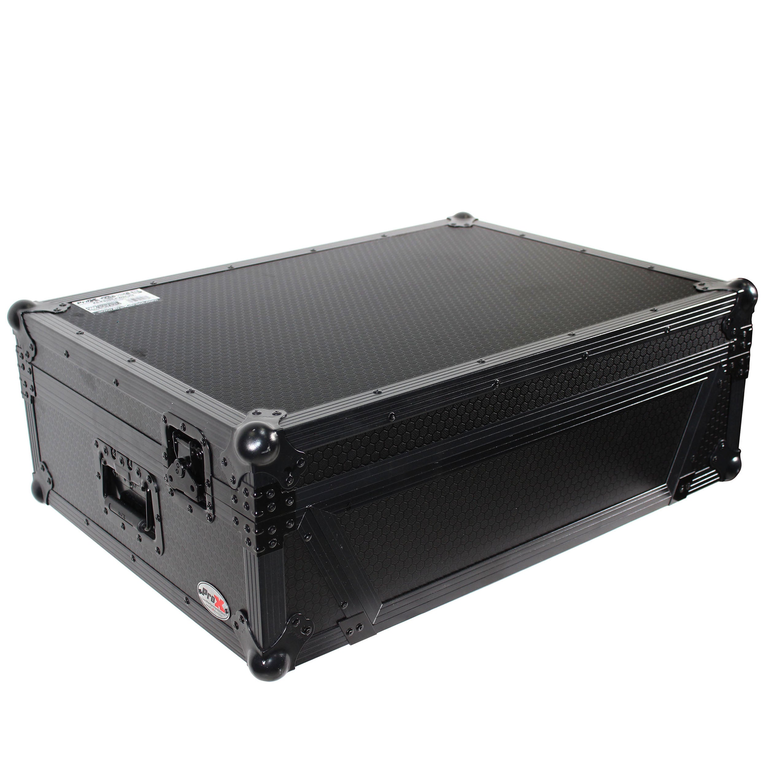 ATA Flight Case For Denon PRIME 4 DJ Controller with 2U Rack Space and Wheels - Black