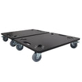 2PCS Set of 2 Caster Boards with 4" Industrial Grade Caster Wheels for Cases Truss Block Speakers Heavy Equipment