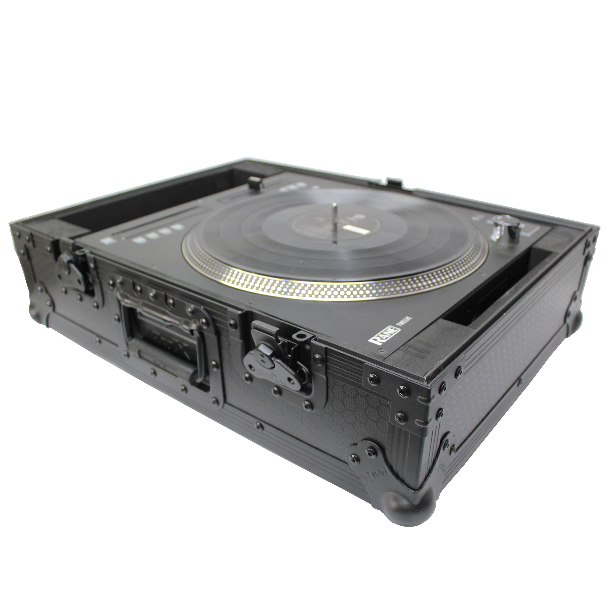 Flight Case for Rane 12 Motorized DJ Control System | Black on Black