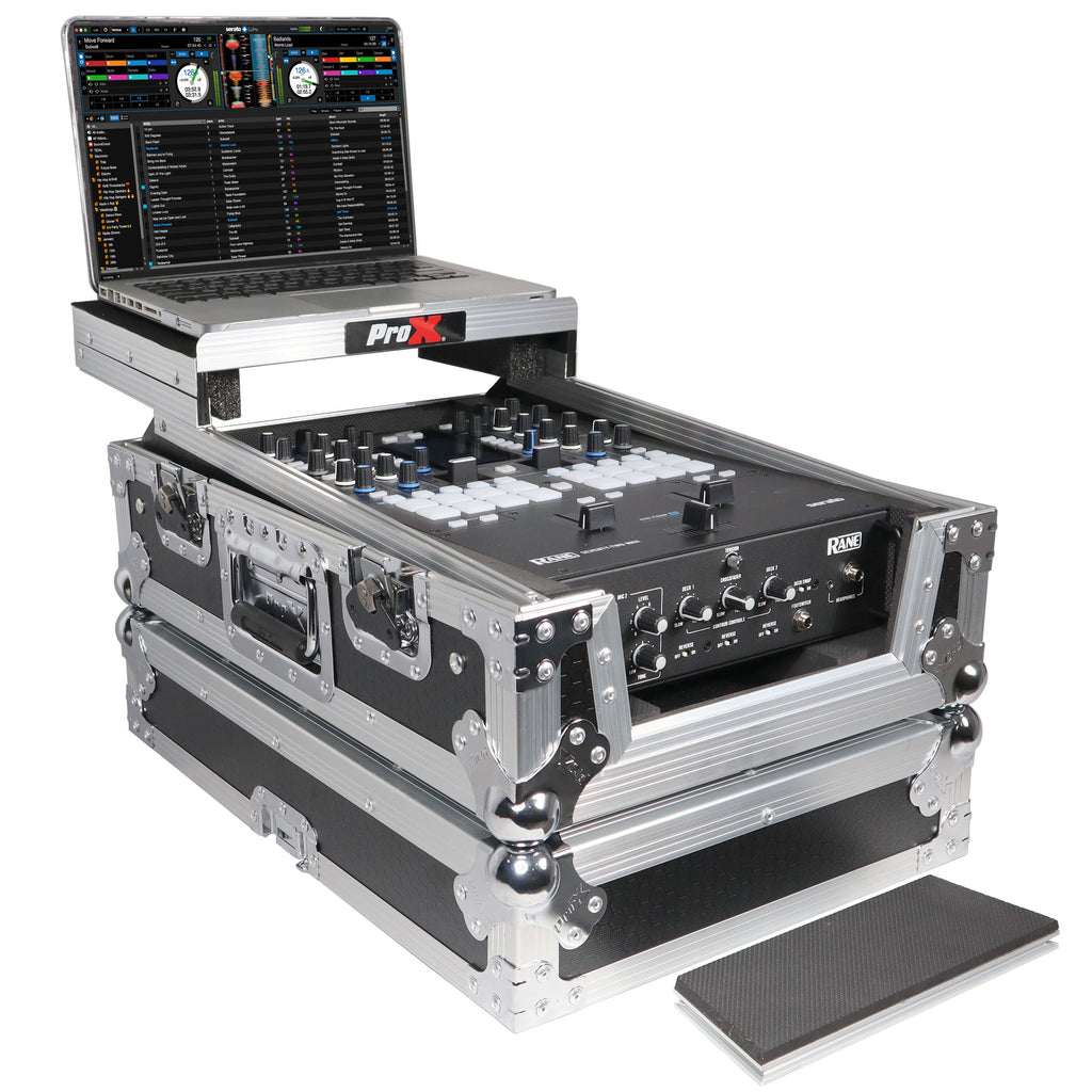 11" DJ Mixer Road Case W/Laptop Shelf for Rane Seventy-Two 72 and Rane Seventy