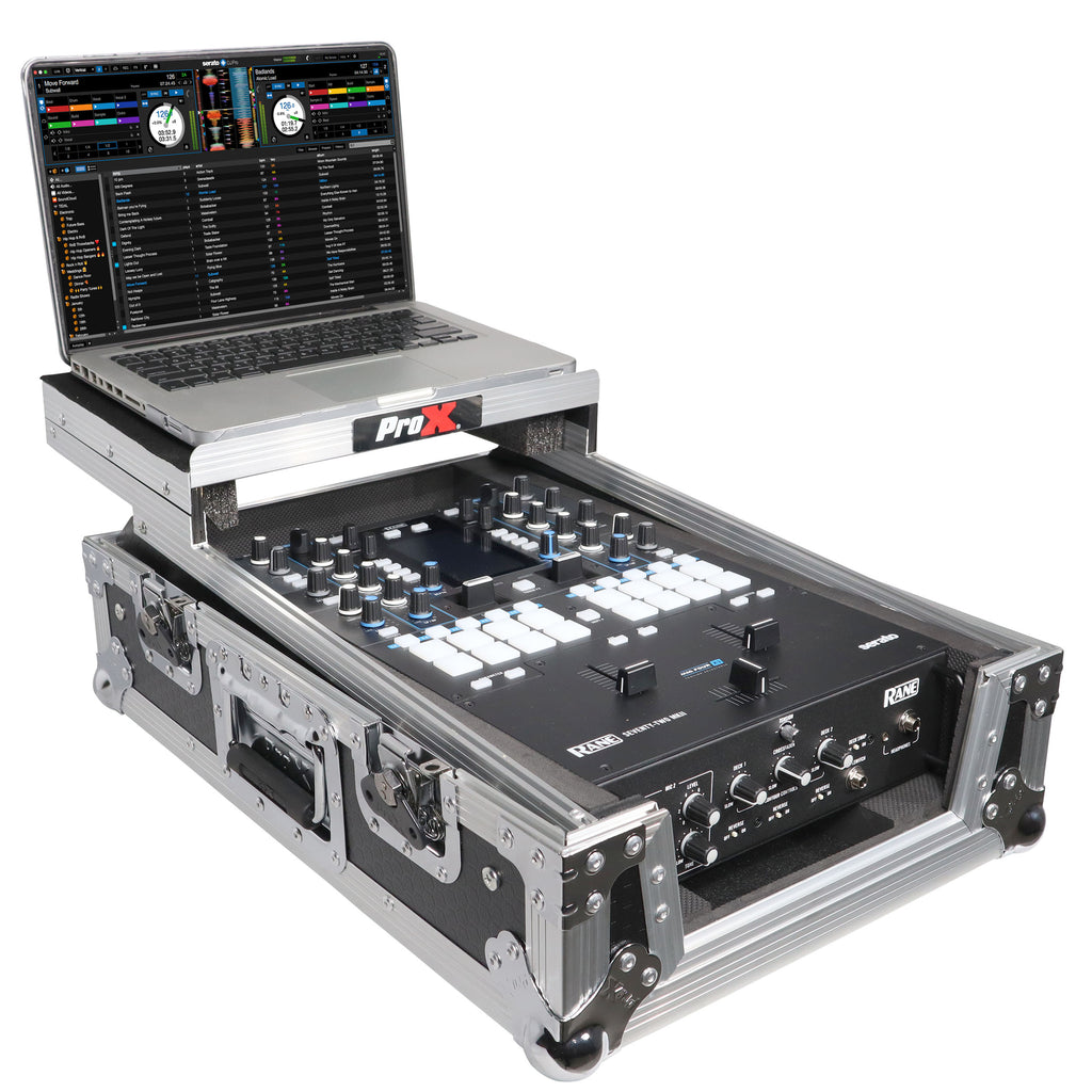 11" DJ Mixer Road Case W/Laptop Shelf for Rane Seventy-Two 72 and Rane Seventy