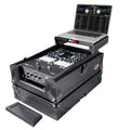 11" DJ Mixer Road Case W/Laptop Shelf for Rane Seventy-Two 72 and Rane Seventy (Black on Black)