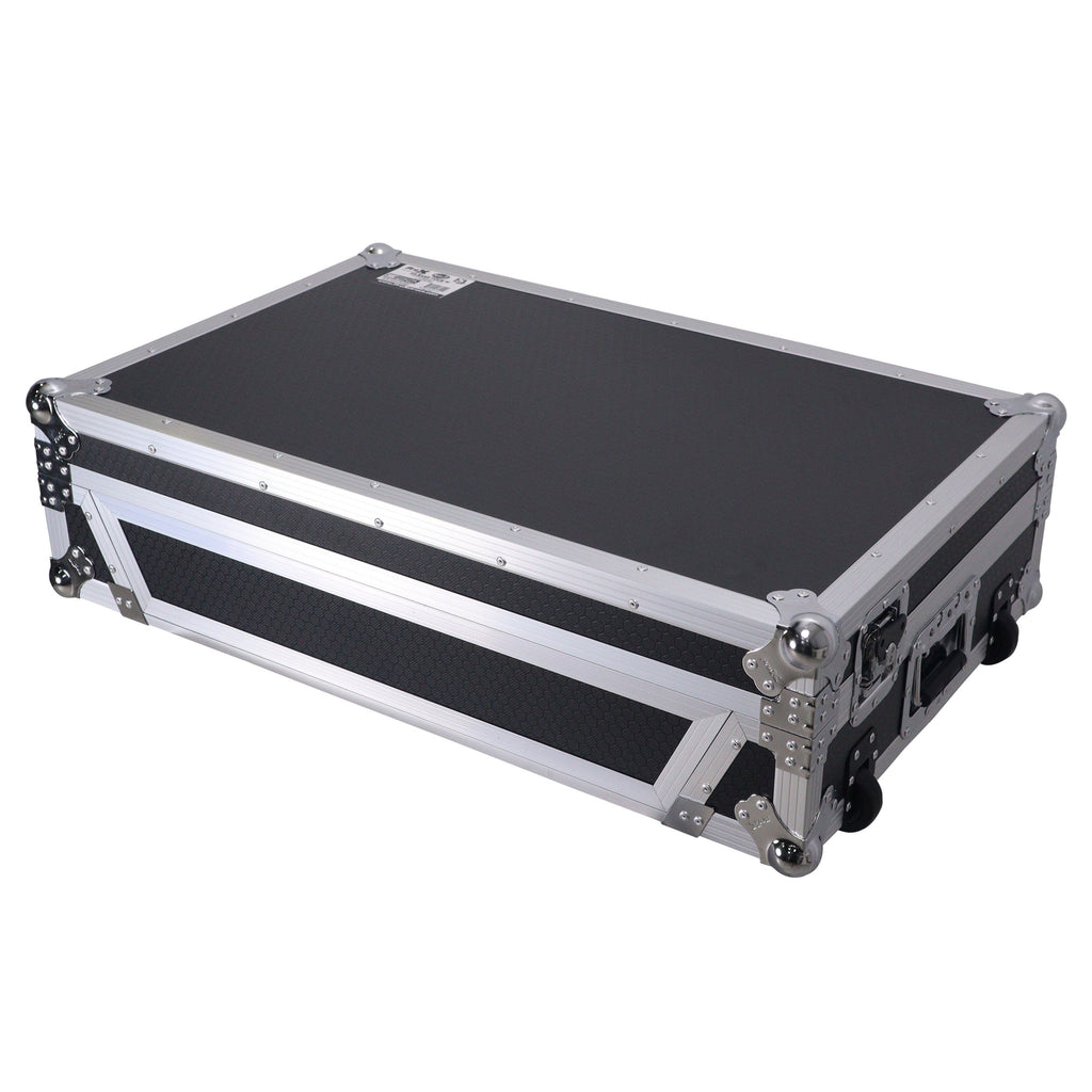 ATA Flight Style Road Case For RANE Four or RANE Performer DJ Controller with 1U Rack Space and Wheels