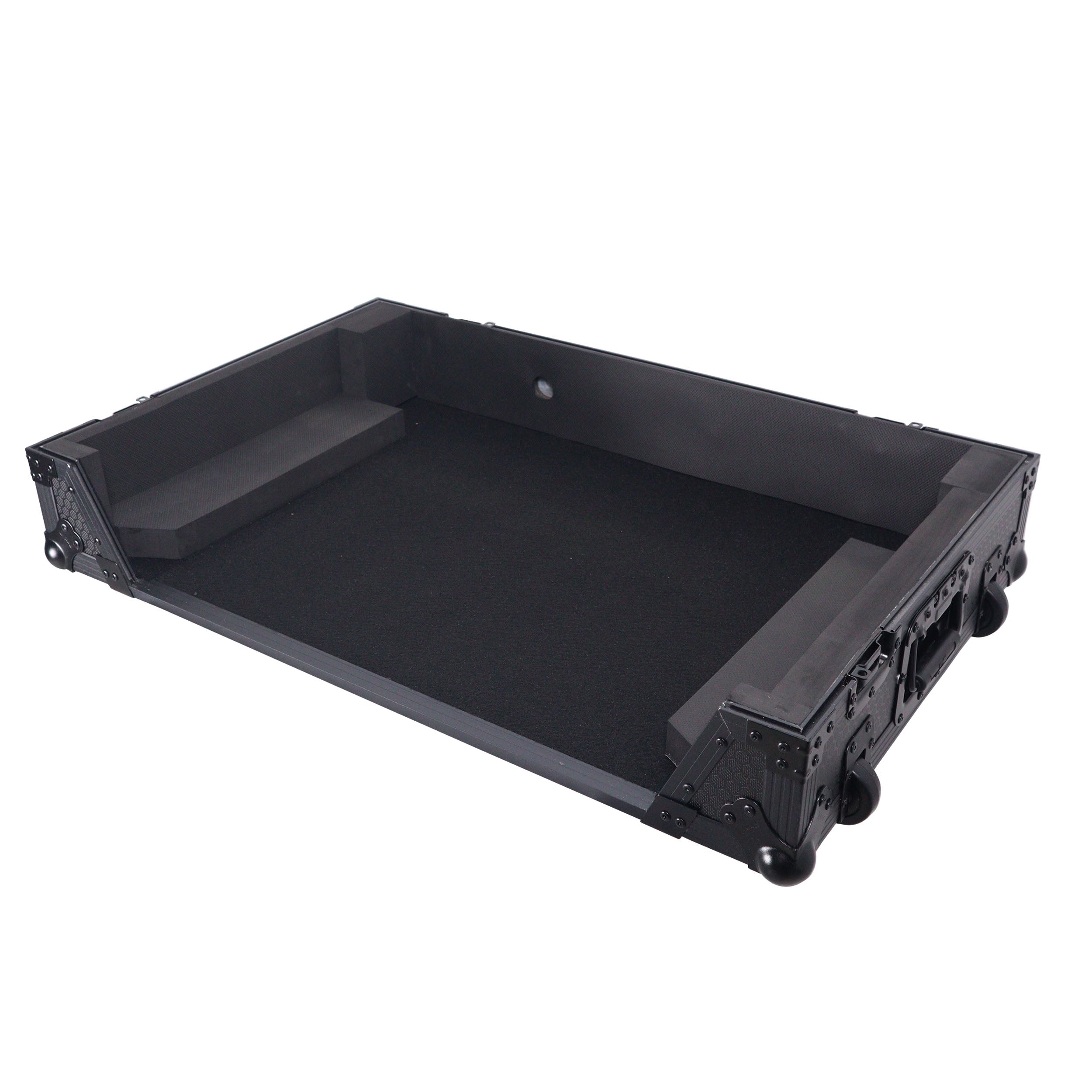 ATA Flight Style Road Case For RANE Four or RANE Performer DJ Controller with 1U Rack Space and Wheels - Black Finish