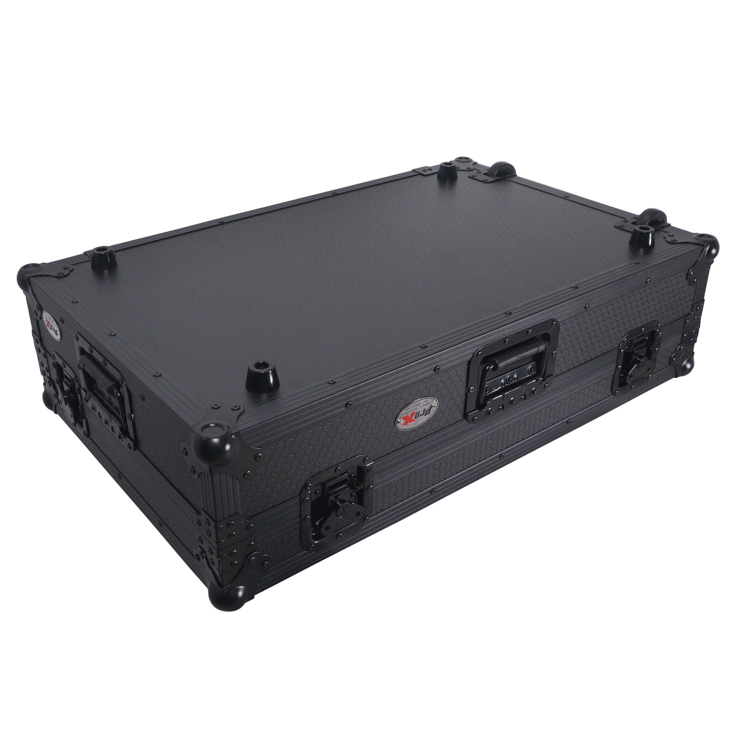 ATA Flight Style Road Case For RANE Four or RANE Performer DJ Controller with 1U Rack Space and Wheels - Black Finish