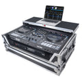 ATA Flight Style Road Case For RANE Four or RANE Performer DJ Controller with Laptop Shelf 1U Rack Space and Wheels