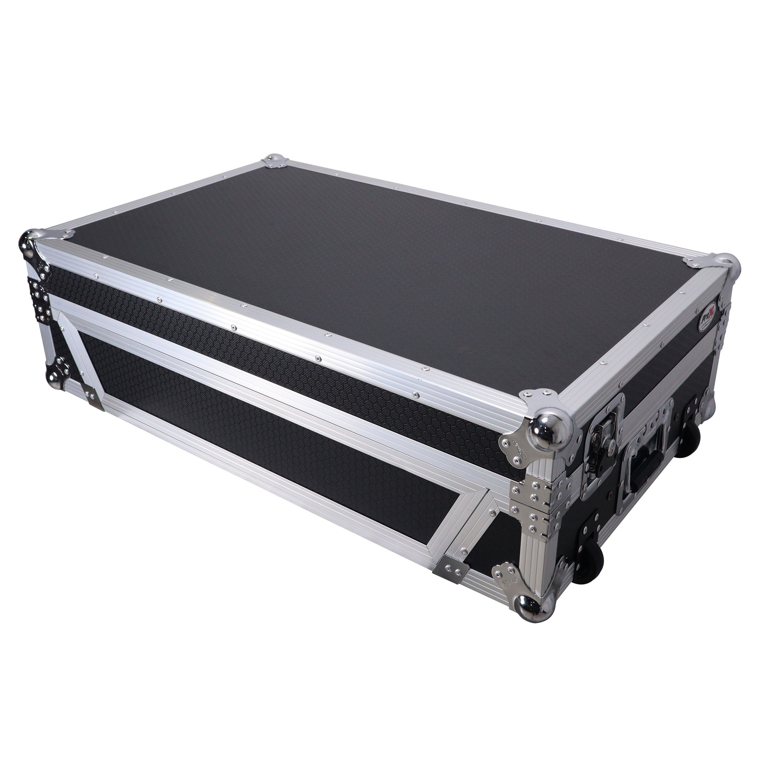 ATA Flight Style Road Case For RANE Four or RANE Performer DJ Controller with Laptop Shelf 1U Rack Space and Wheels