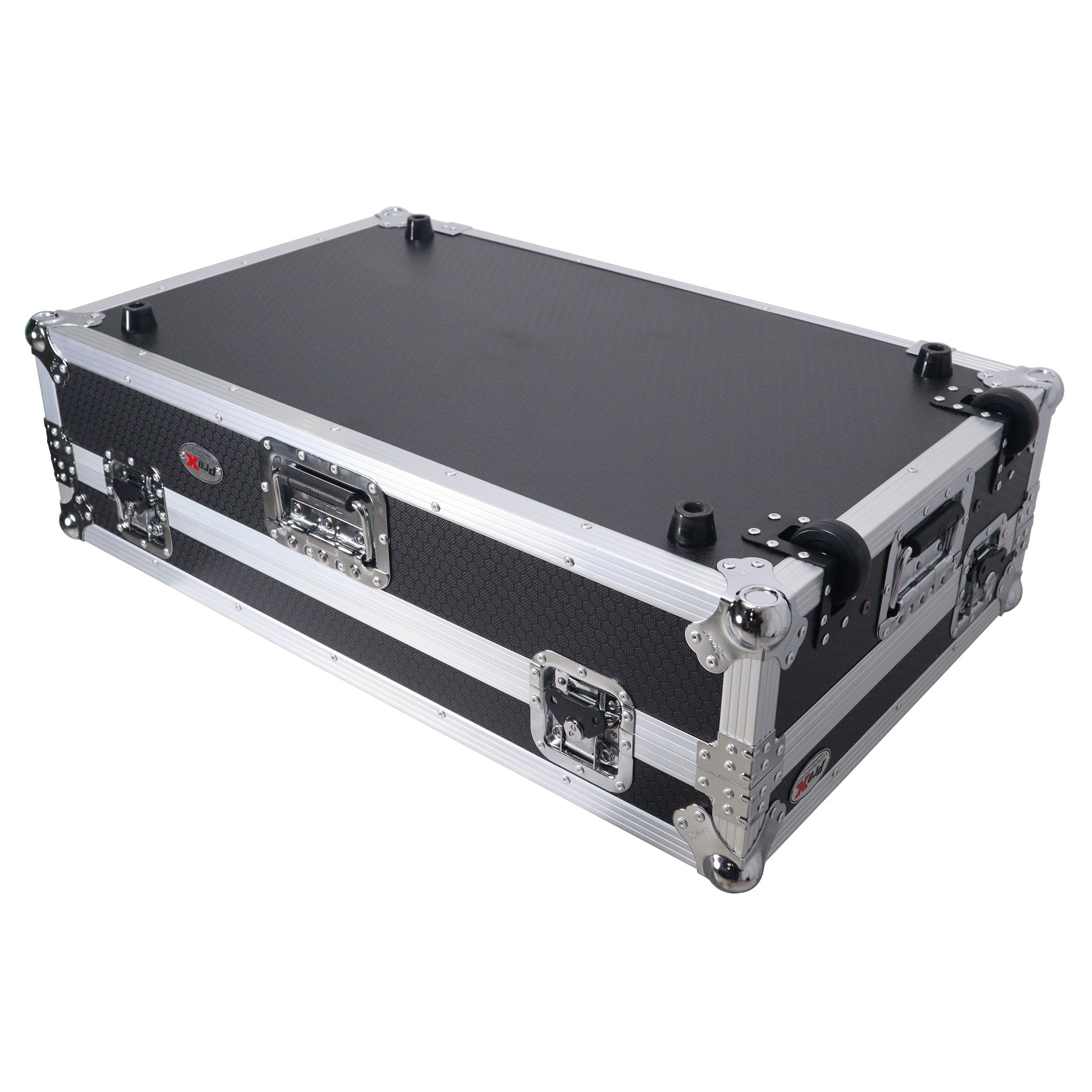 ATA Flight Style Road Case For RANE Four or RANE Performer DJ Controller with Laptop Shelf 1U Rack Space and Wheels