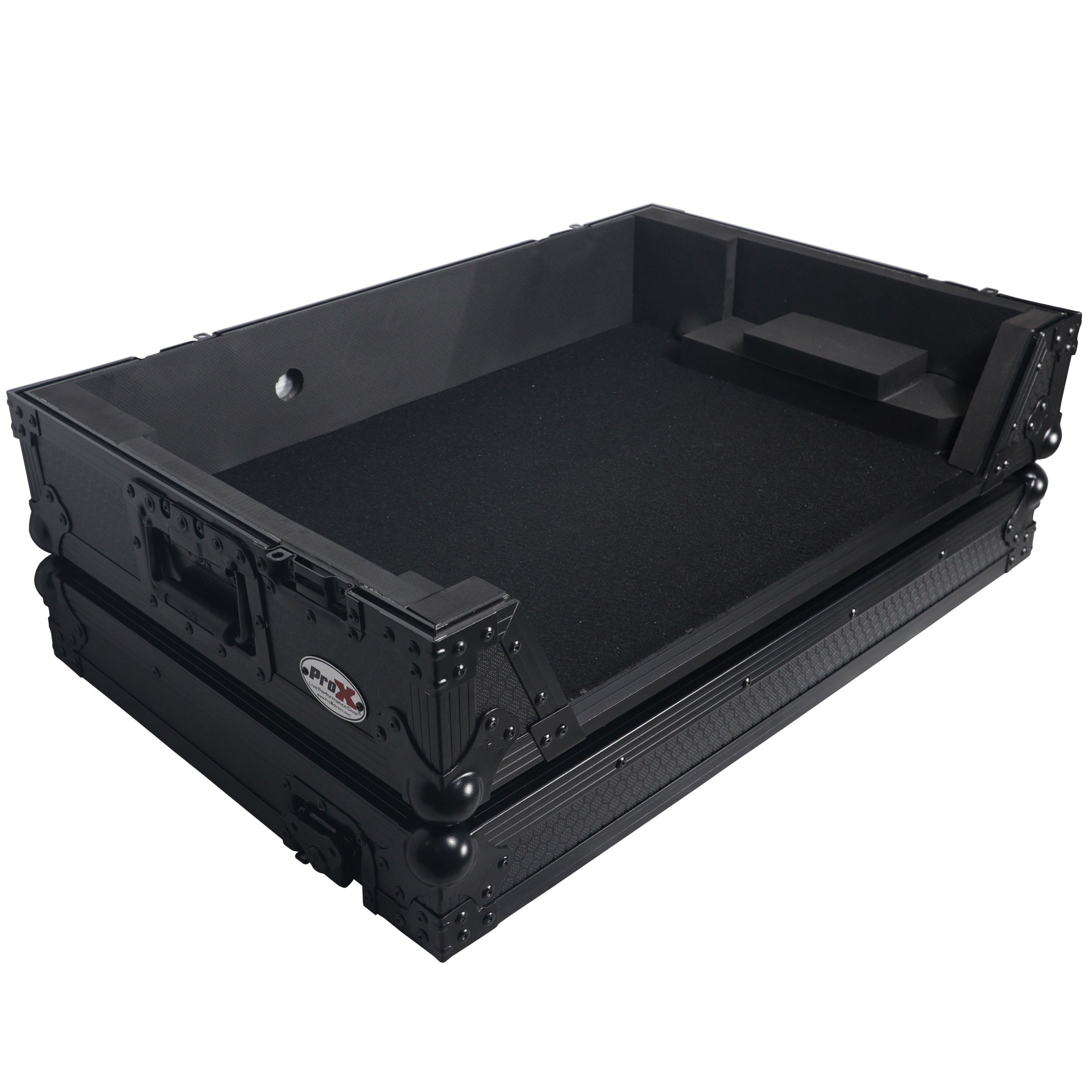 Flight Case For RANE ONE DJ Controller with 1U Rack and Wheels - Black Finish