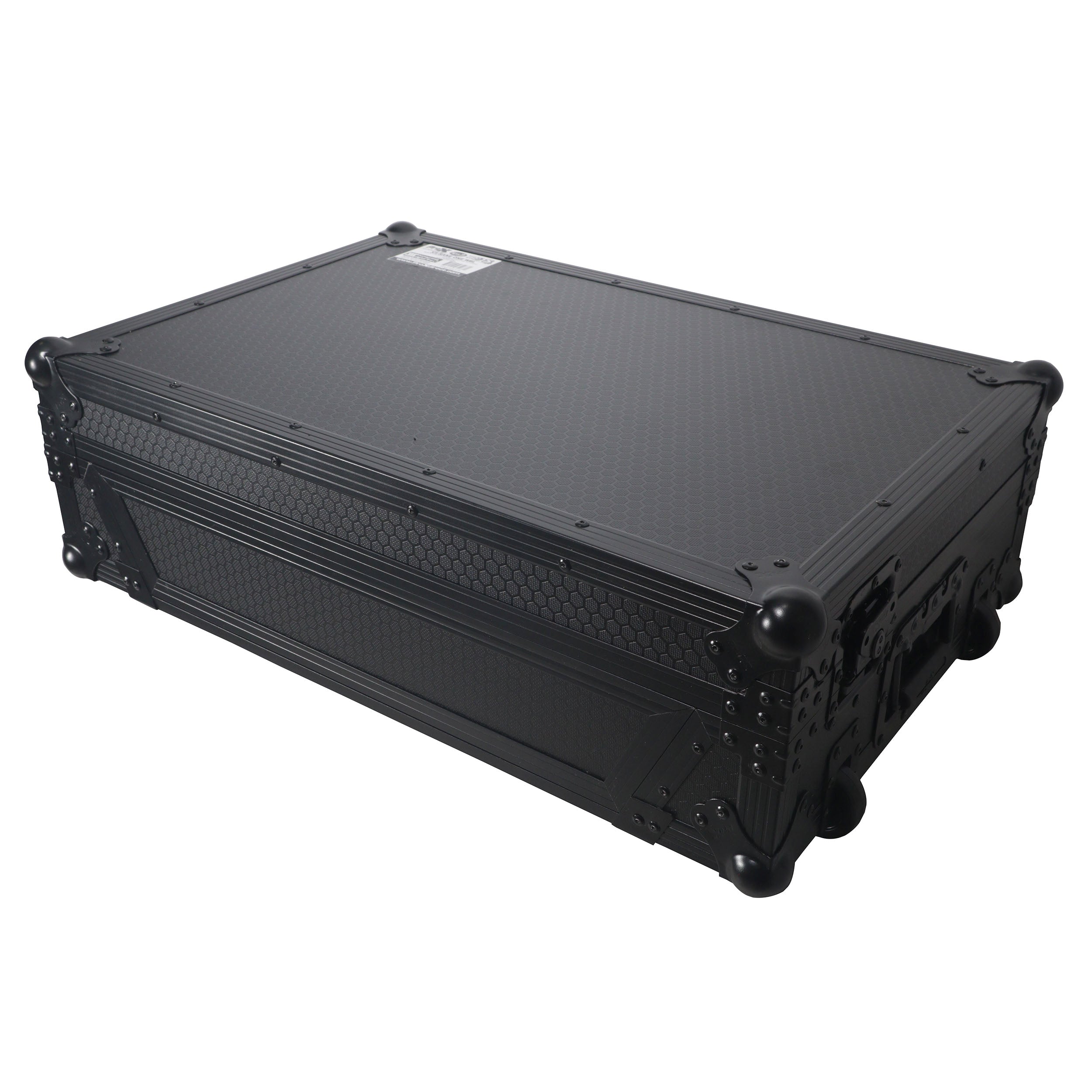 Flight Case For RANE ONE DJ Controller with 1U Rack and Wheels - Black Finish