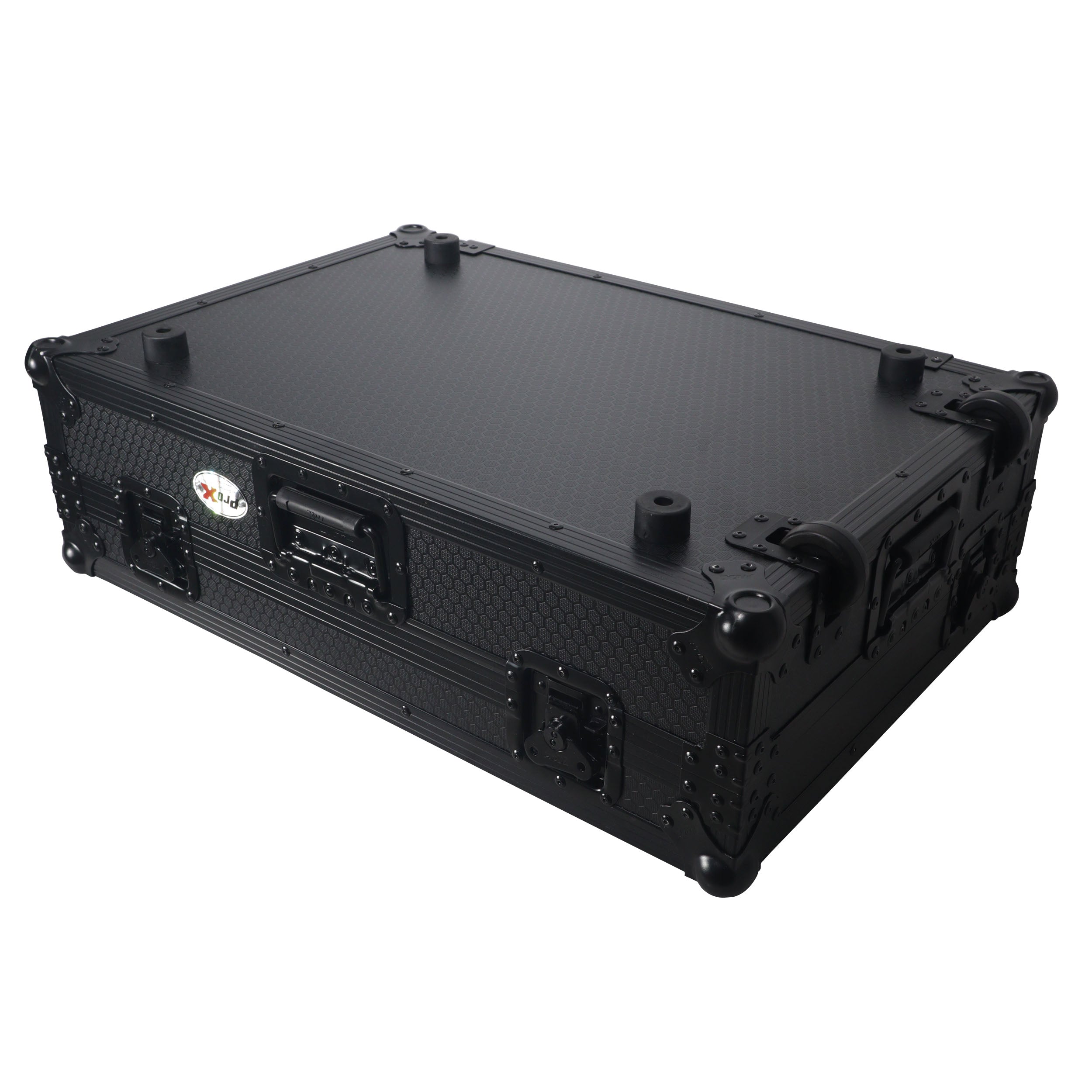 Flight Case For RANE ONE DJ Controller with 1U Rack and Wheels - Black Finish