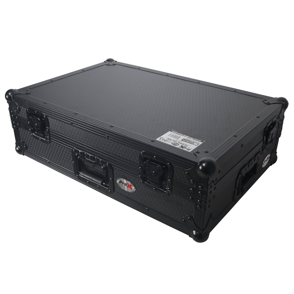 Flight Case For RANE ONE DJ Controller with 1U Rack and Wheels - Black Finish
