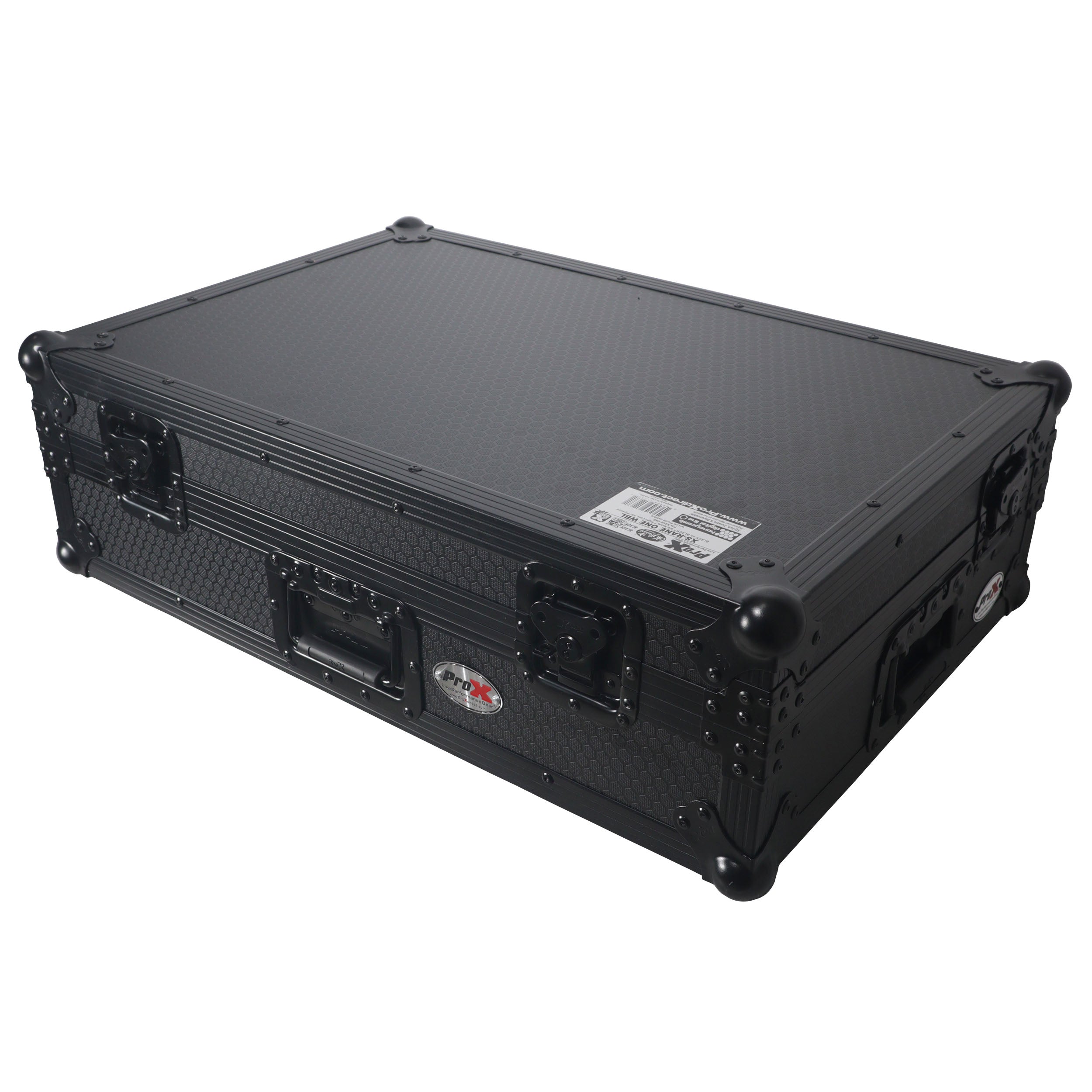 Flight Case For RANE ONE DJ Controller with 1U Rack and Wheels - Black Finish