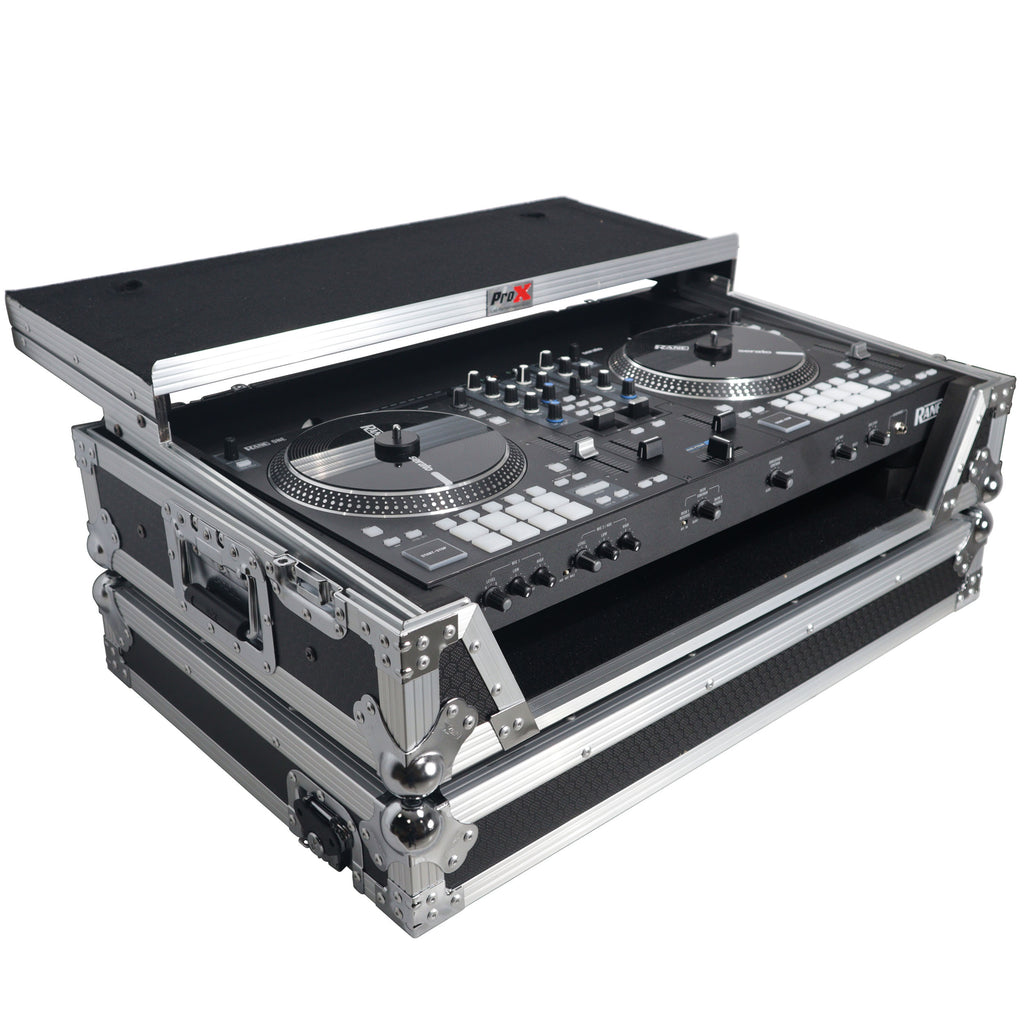 Flight Case For RANE ONE DJ Controller with Sliding Laptop Shelf, 1U Rack, and Wheels