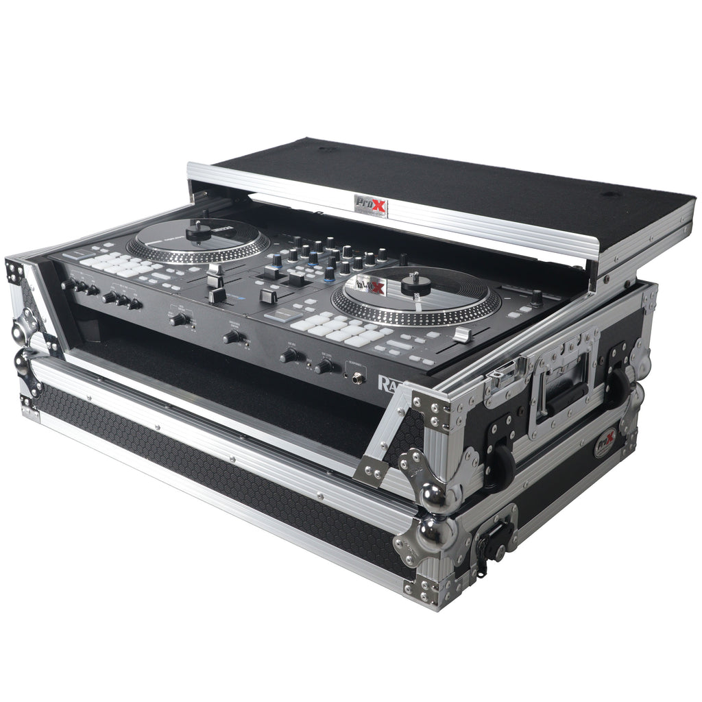 Flight Case For RANE ONE DJ Controller with Sliding Laptop Shelf, 1U Rack, and Wheels