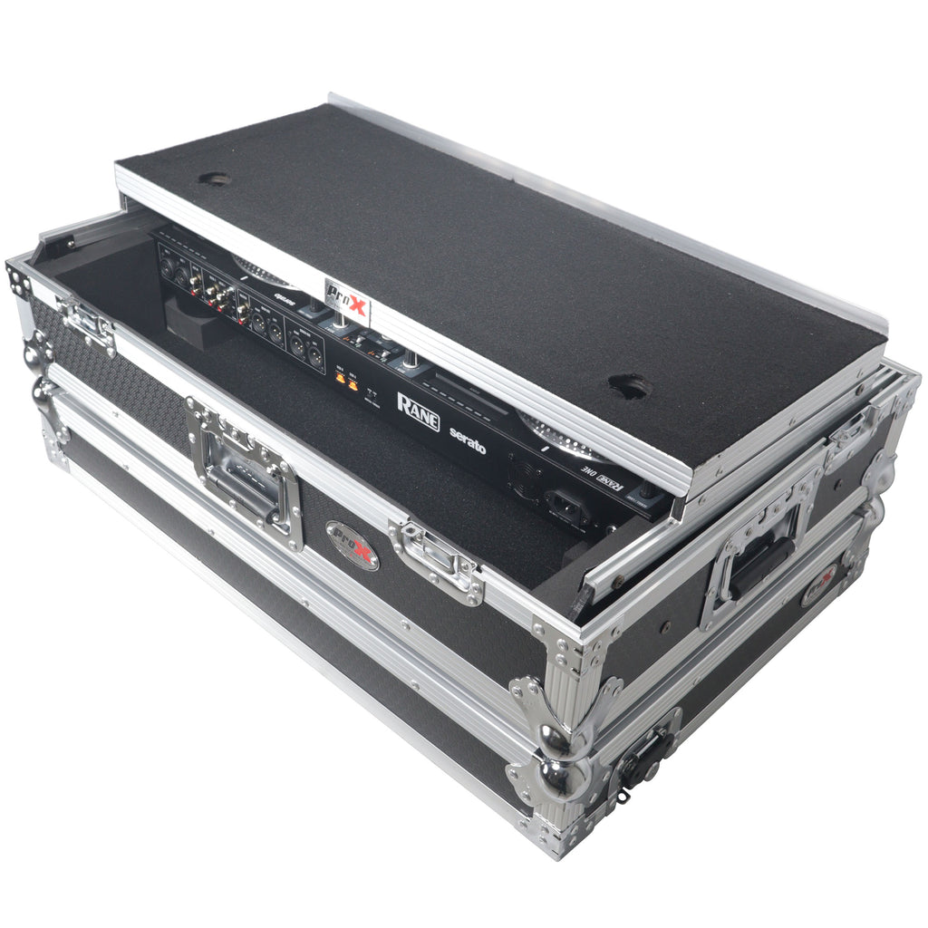Flight Case For RANE ONE DJ Controller with Sliding Laptop Shelf, 1U Rack, and Wheels