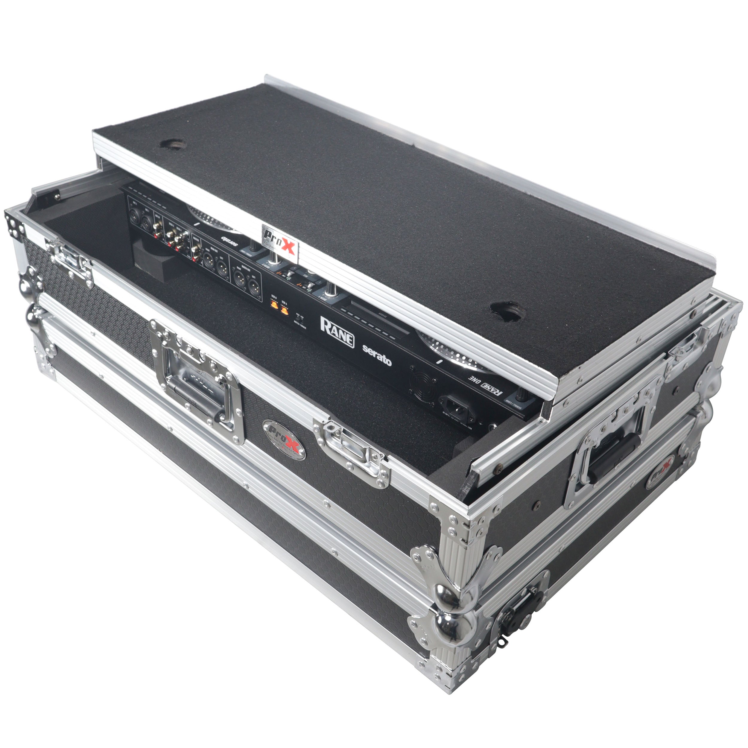 Flight Case For RANE ONE DJ Controller with Sliding Laptop Shelf, 1U Rack, and Wheels
