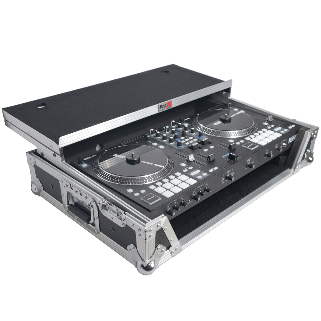 Flight Case For RANE ONE DJ Controller with Sliding Laptop Shelf, 1U Rack, and Wheels
