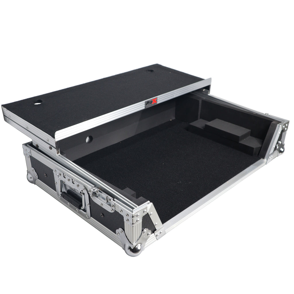 Flight Case For RANE ONE DJ Controller with Sliding Laptop Shelf, 1U Rack, and Wheels