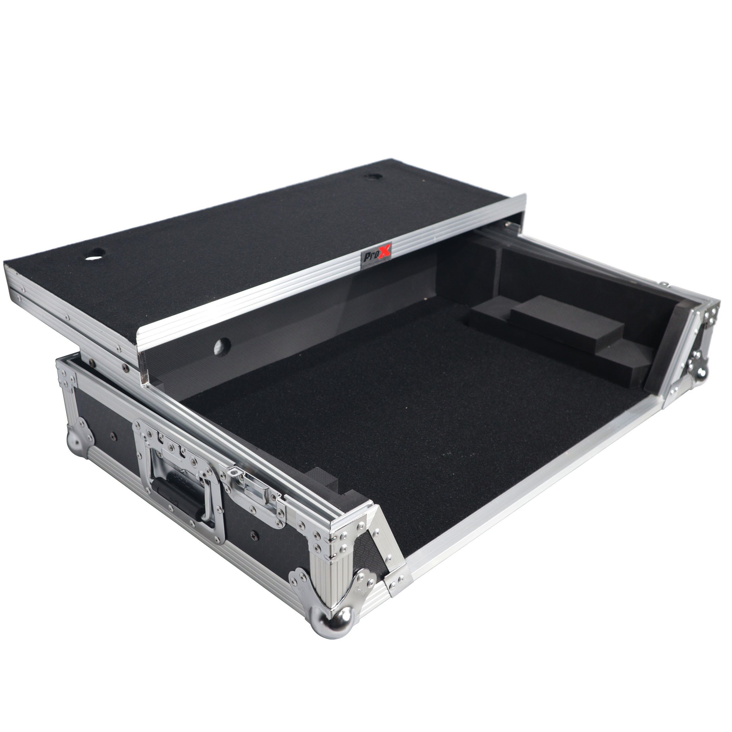 Flight Case For RANE ONE DJ Controller with Sliding Laptop Shelf, 1U Rack, and Wheels