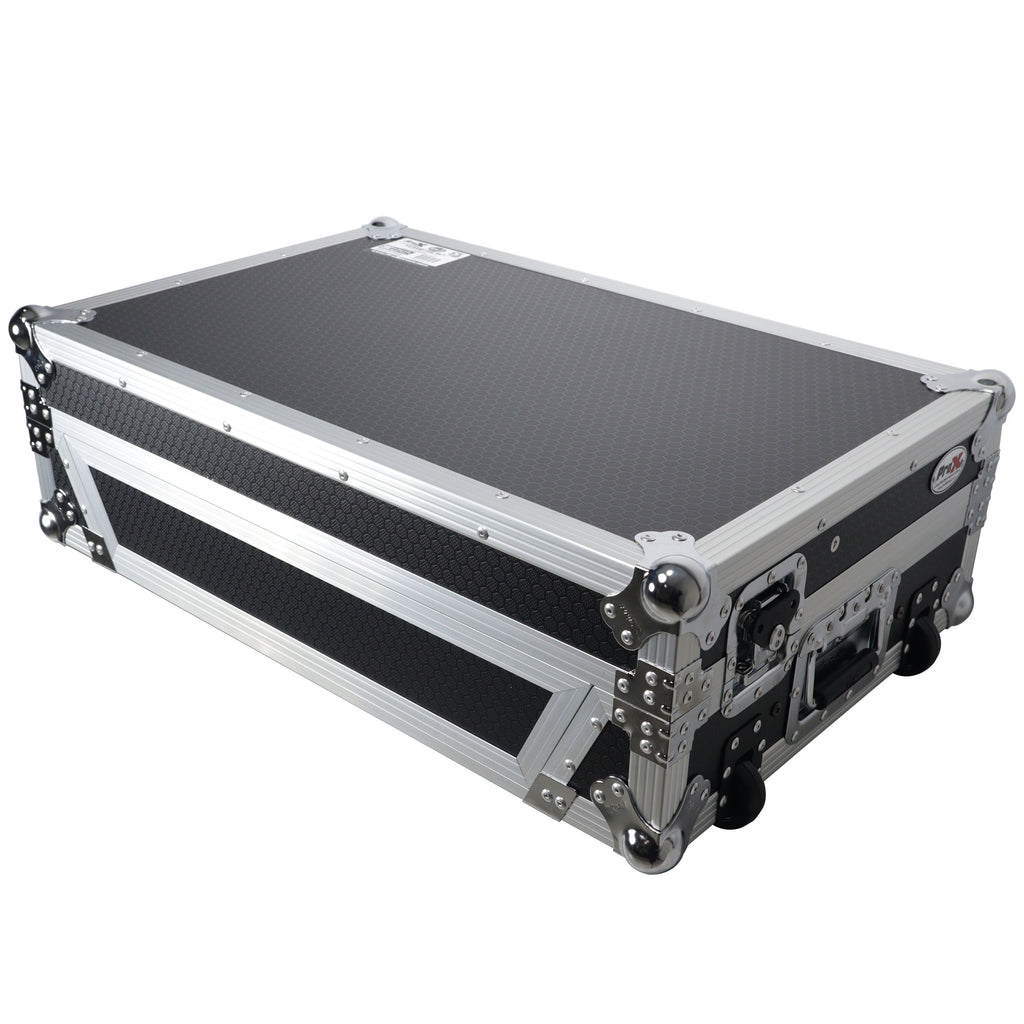 Flight Case For RANE ONE DJ Controller with Sliding Laptop Shelf, 1U Rack, and Wheels