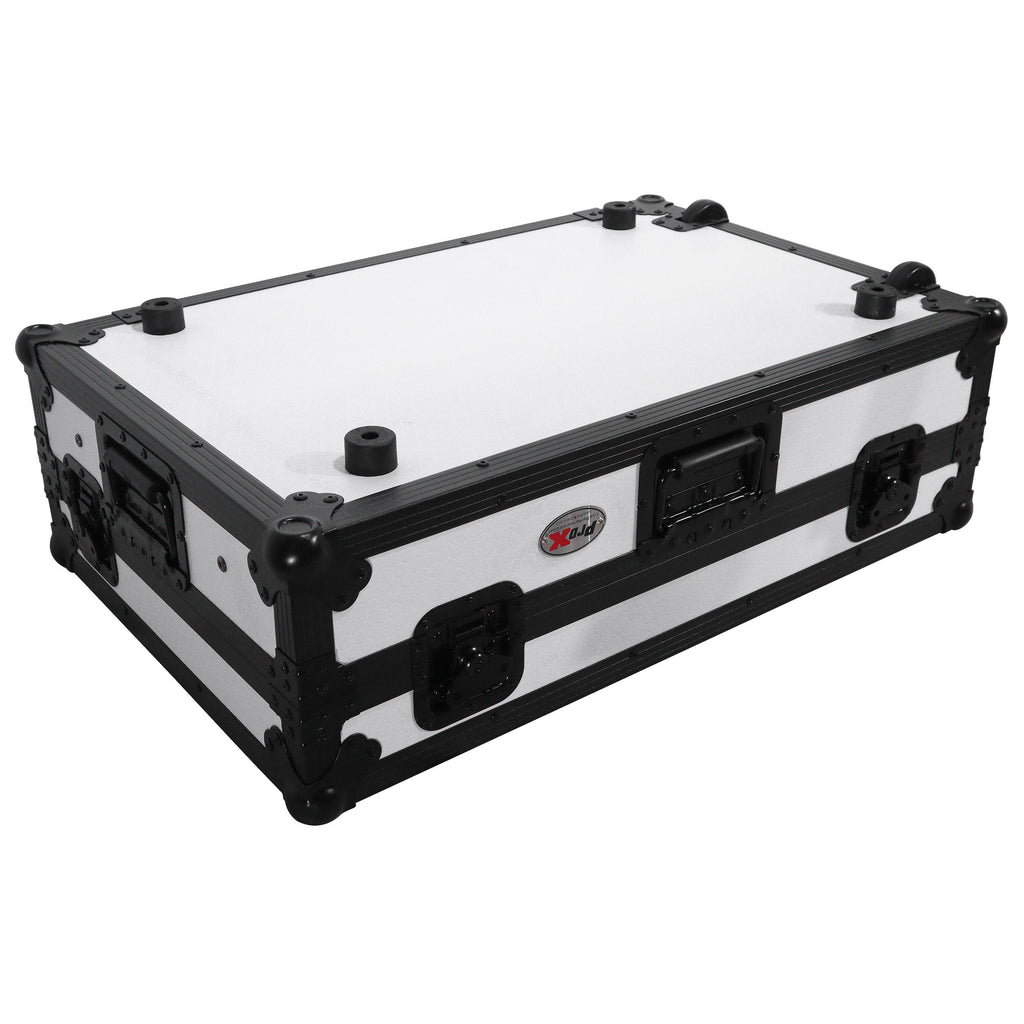 ATA Style Road Case For Rane ONE DJ Controller Limited Edition White Black w/ Sliding Laptop Shelf and Wheels
