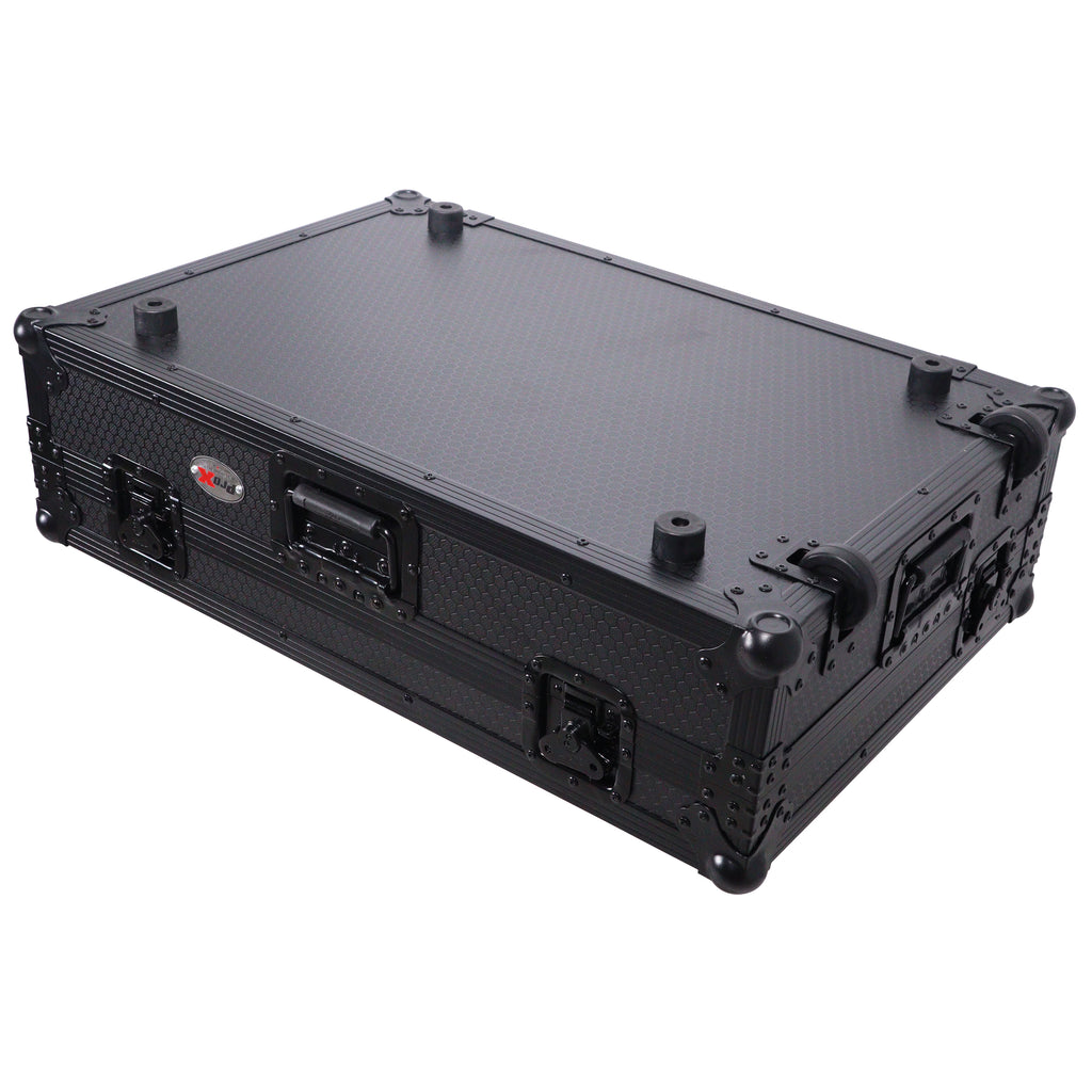 Flight Case For RANE SYSTEM ONE Dj Controller Wheels Black on Black 1U