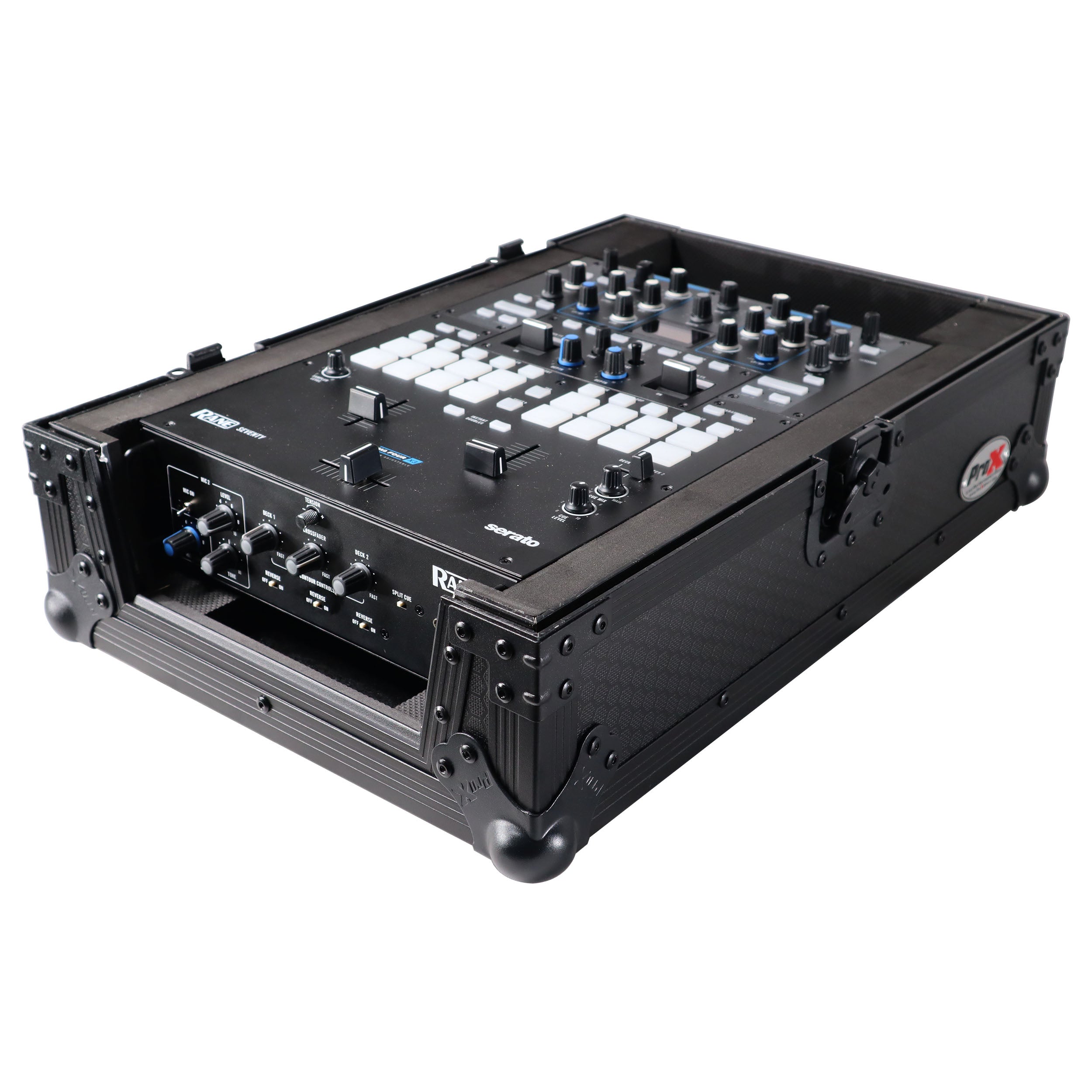 Flight Case for Rane Seventy-Two 72 and Rane Seventy   DJ Mixer | Black on Black