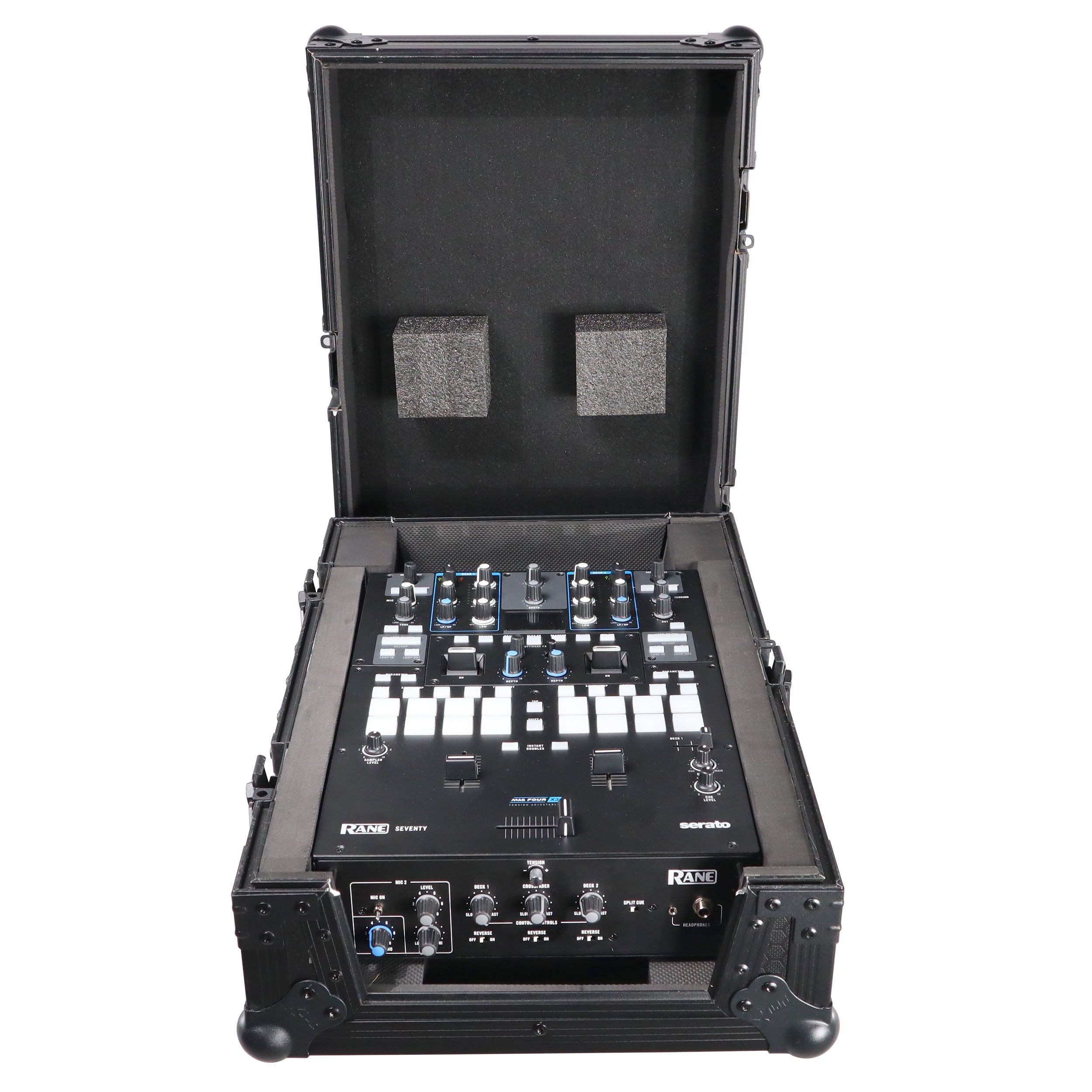 Flight Case for Rane Seventy-Two 72 and Rane Seventy   DJ Mixer | Black on Black