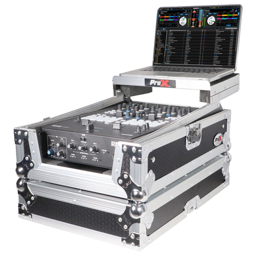 11" DJ Mixer Road Case W/Laptop Shelf for Rane Seventy-Two 72 and Rane Seventy