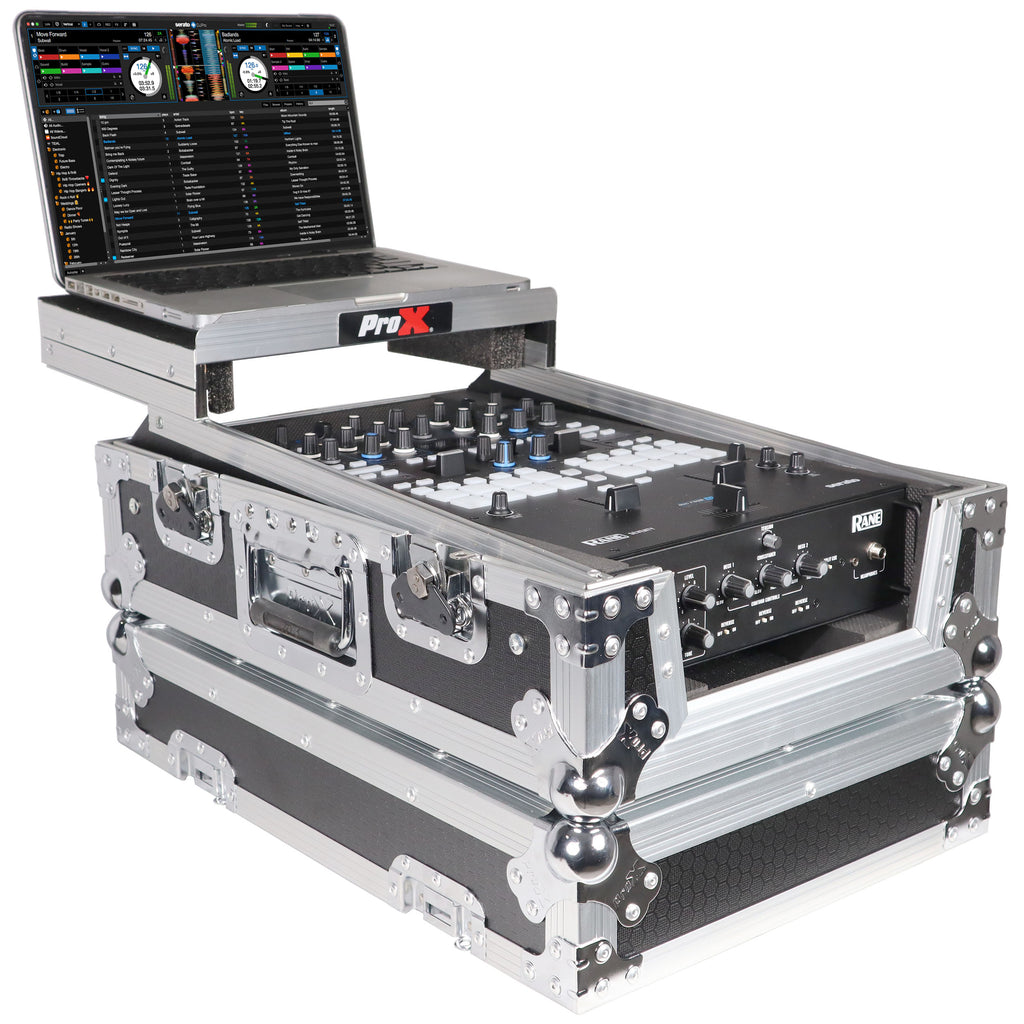 11" DJ Mixer Road Case W/Laptop Shelf for Rane Seventy-Two 72 and Rane Seventy