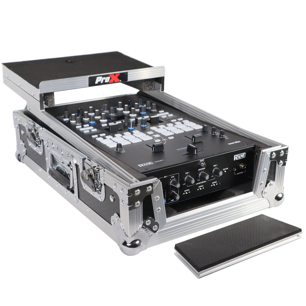 11" DJ Mixer Road Case W/Laptop Shelf for Rane Seventy-Two 72 and Rane Seventy