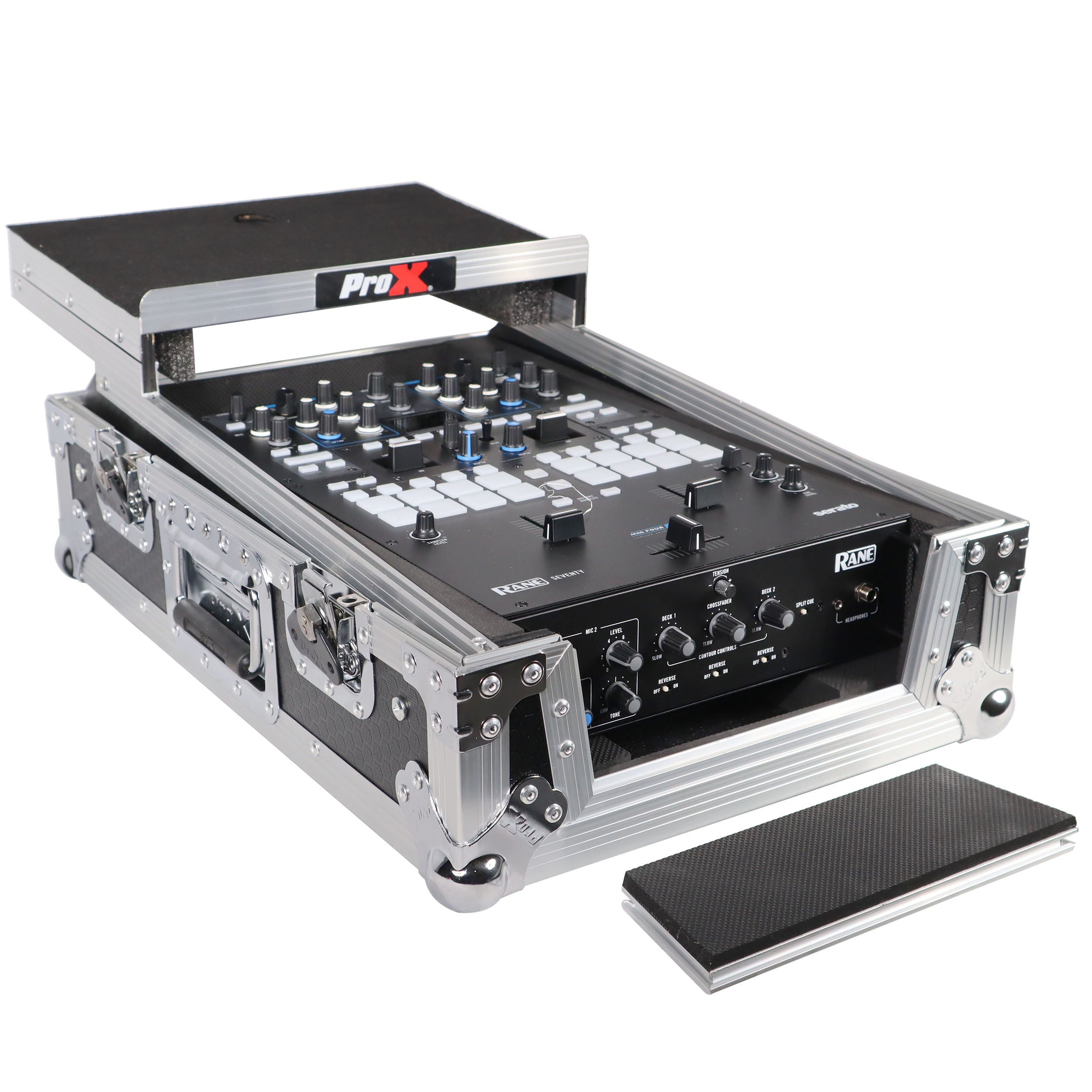 11" DJ Mixer Road Case W/Laptop Shelf for Rane Seventy-Two 72 and Rane Seventy