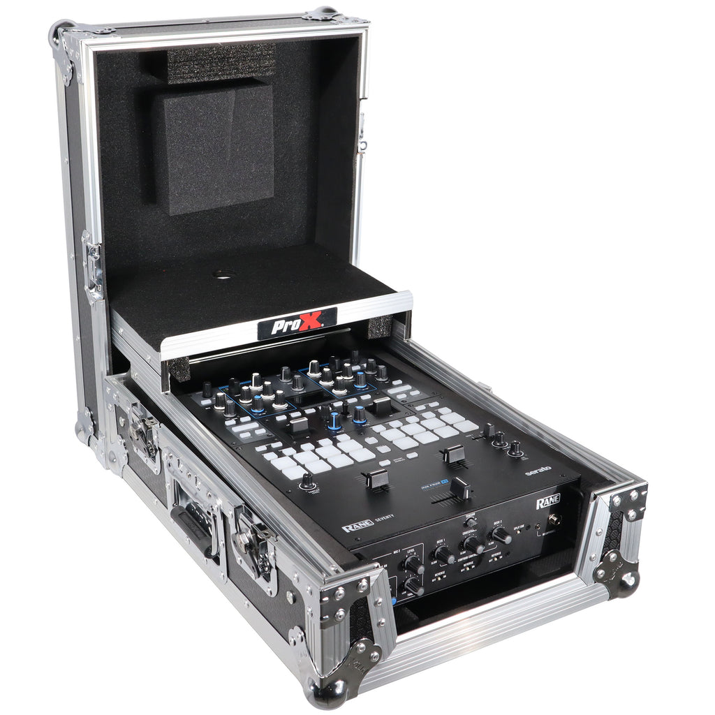 11" DJ Mixer Road Case W/Laptop Shelf for Rane Seventy-Two 72 and Rane Seventy