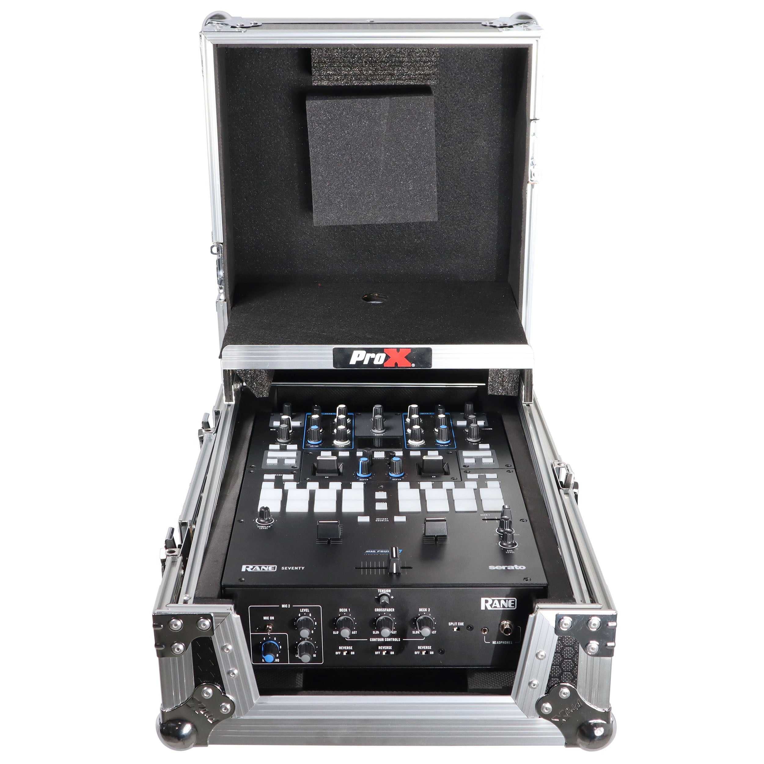 11" DJ Mixer Road Case W/Laptop Shelf for Rane Seventy-Two 72 and Rane Seventy