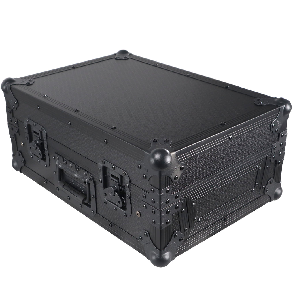 Flight Case for Pioneer DJM-S11 Mixer with Sliding Laptop Shelf | Black on Black