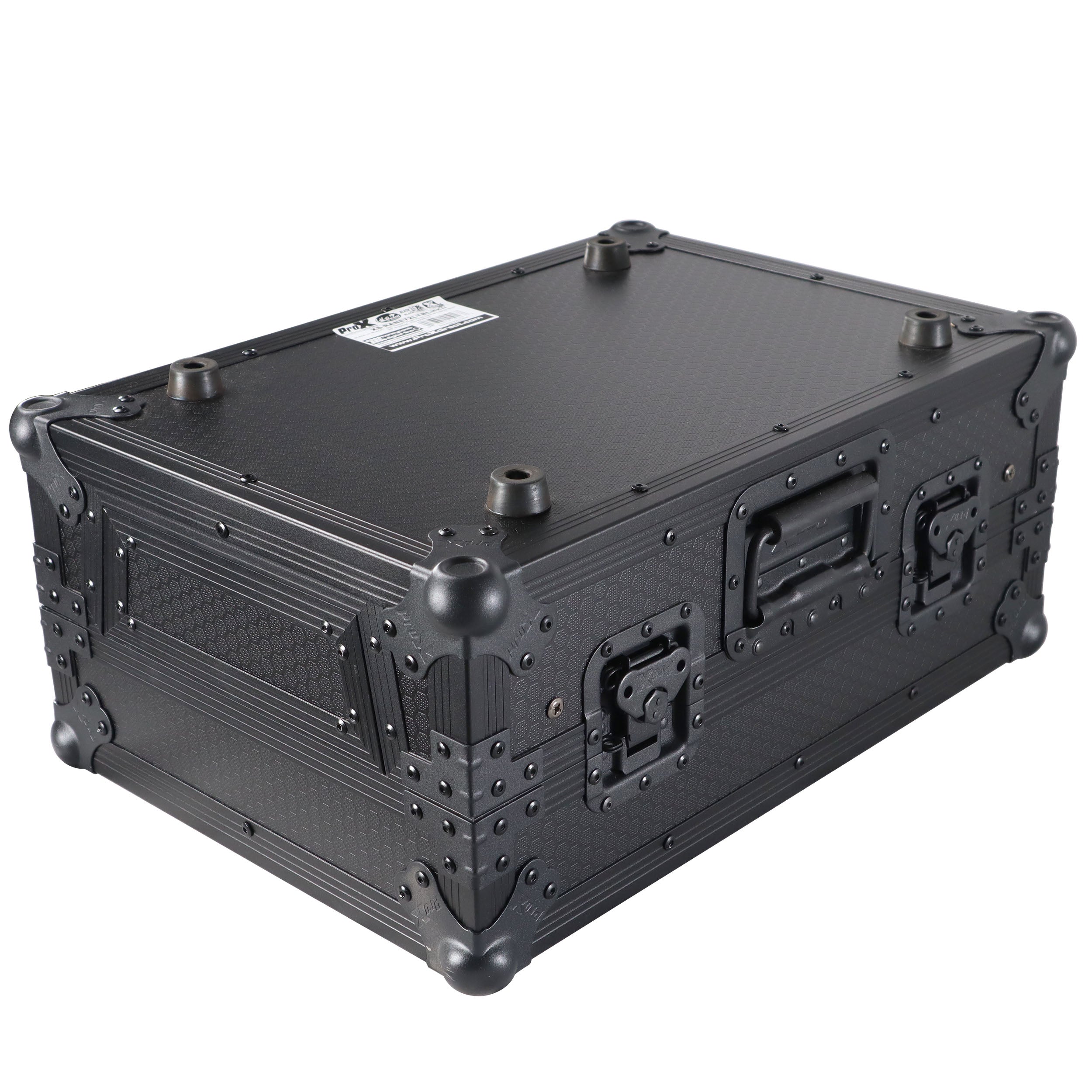 11" DJ Mixer Road Case W/Laptop Shelf for Rane Seventy-Two 72 and Rane Seventy (Black on Black)