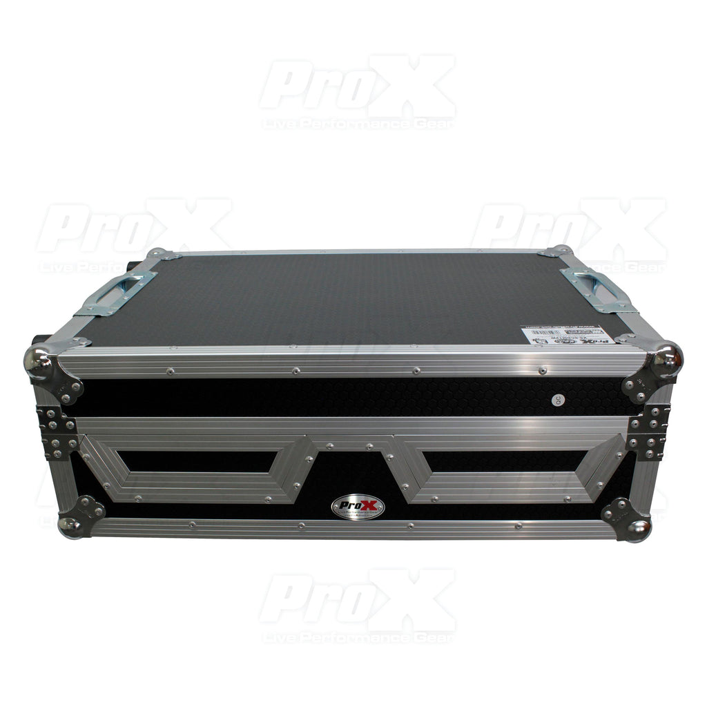 Single CD Player & 12" Mixer Case W/Low Profile Wheels and Retractable Handle