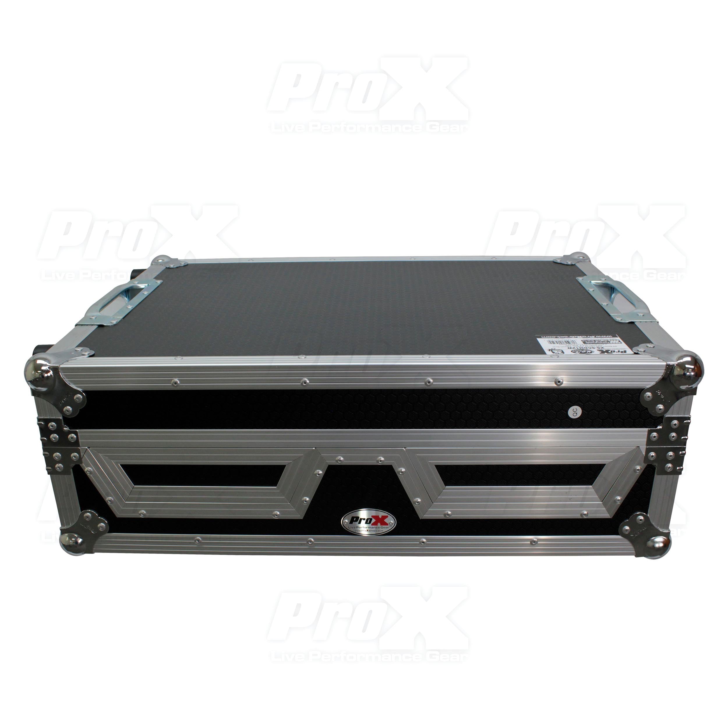 Single CD Player & 12" Mixer Case W/Low Profile Wheels and Retractable Handle