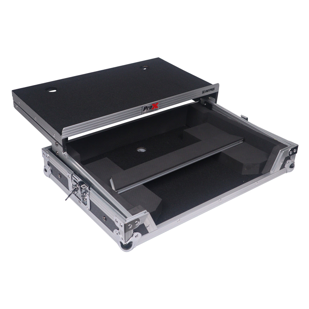ATA Flight Style Road Case For Denon SC Live 4 Controller with Laptop Shelf 1U Rack Space