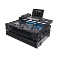 ATA Flight Style Road Case For Denon SC Live 4 Controller with Laptop Shelf 1U Rack Space RGB LED Black Finish