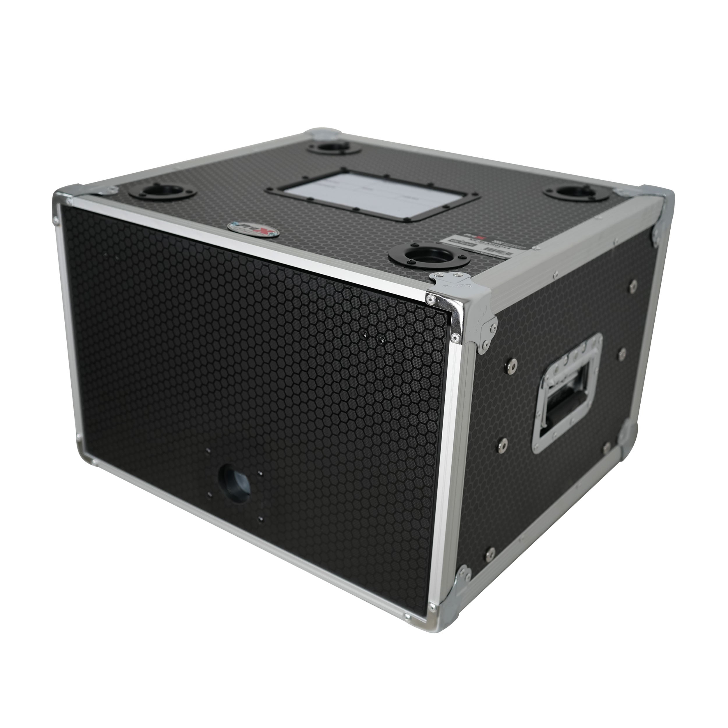 6U Vertical Shockmount Rack Case 14" Depth with Dual Top Sliding Slam Doors