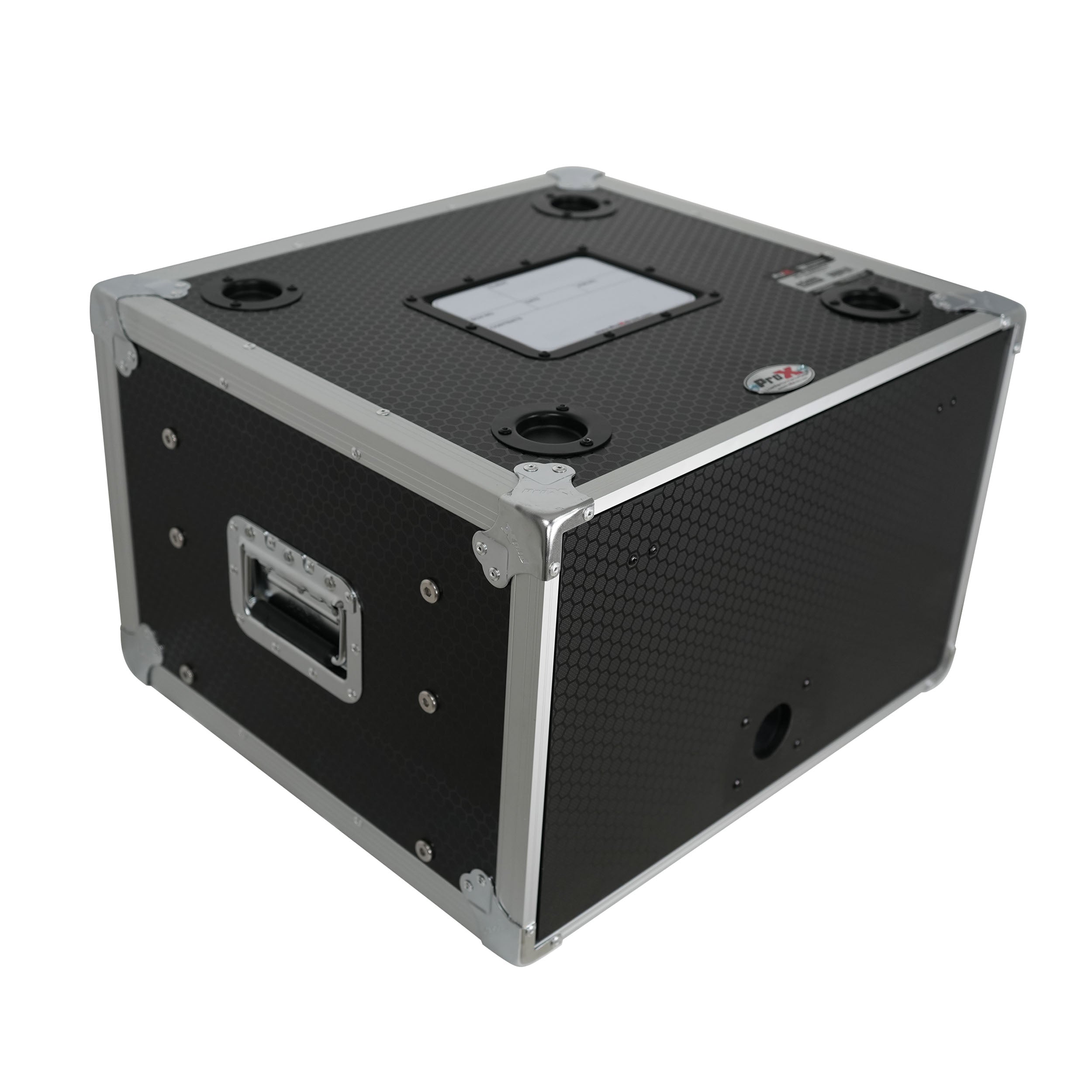 6U Vertical Shockmount Rack Case 14" Depth with Dual Top Sliding Slam Doors